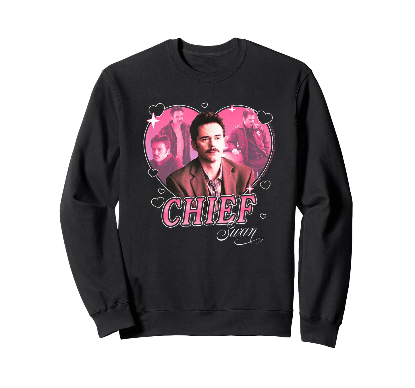 Twilight Chief Charlie Swan Hearts Dad Crush Movie T-Shirt