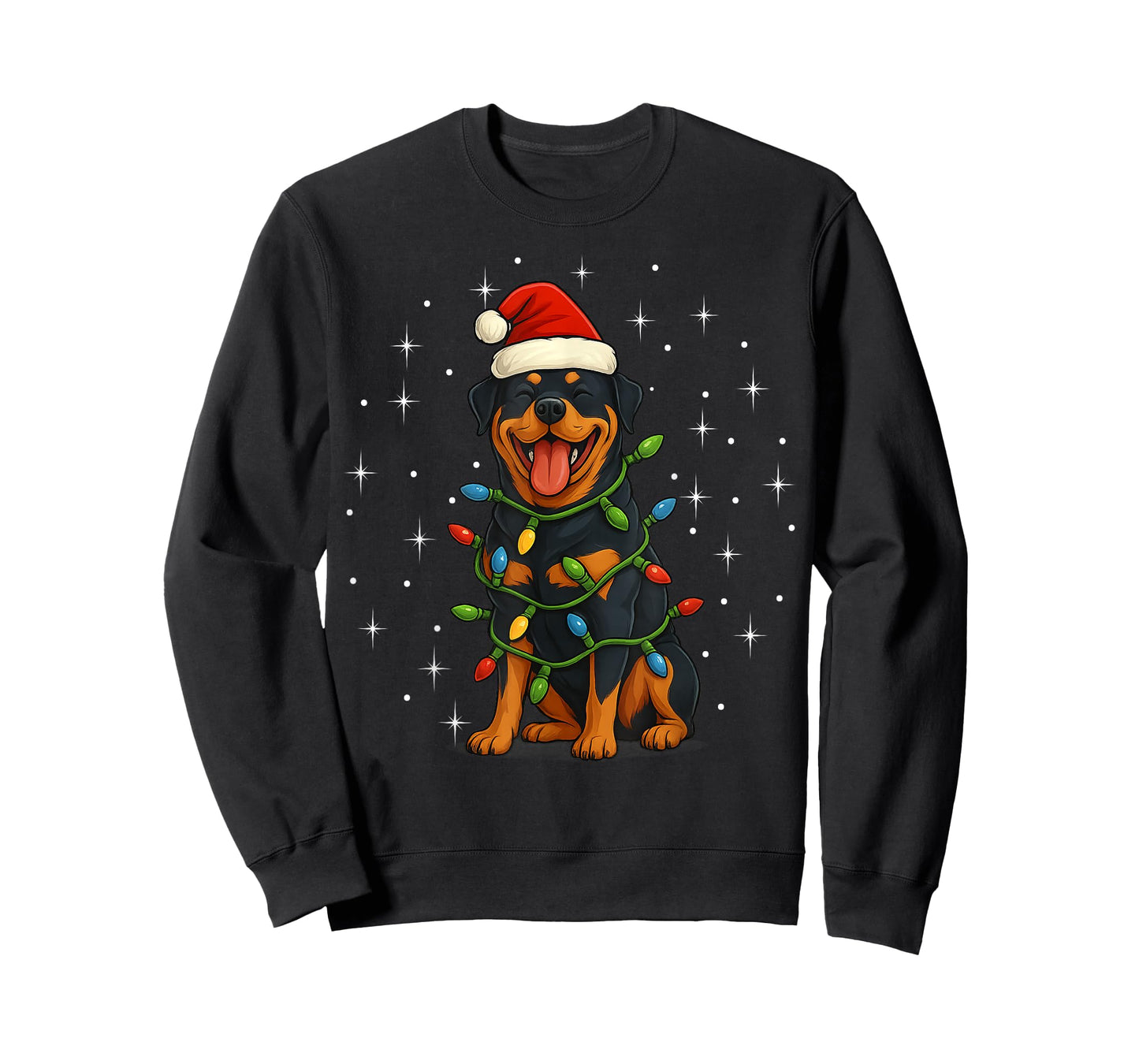 Rottweiler Dog Christmas PJ Pajama Men Women PJS for Family T-Shirt