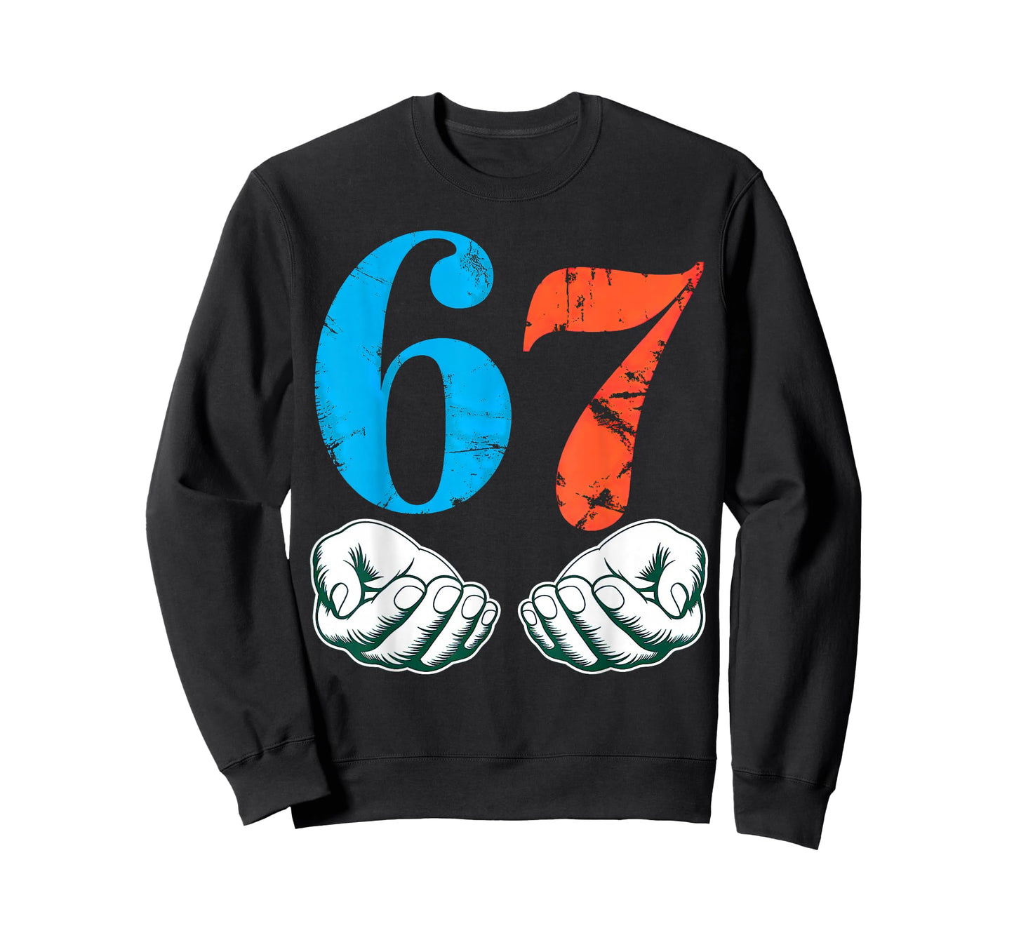 67 Six Seven Meme 6 7 Hands T-Shirt