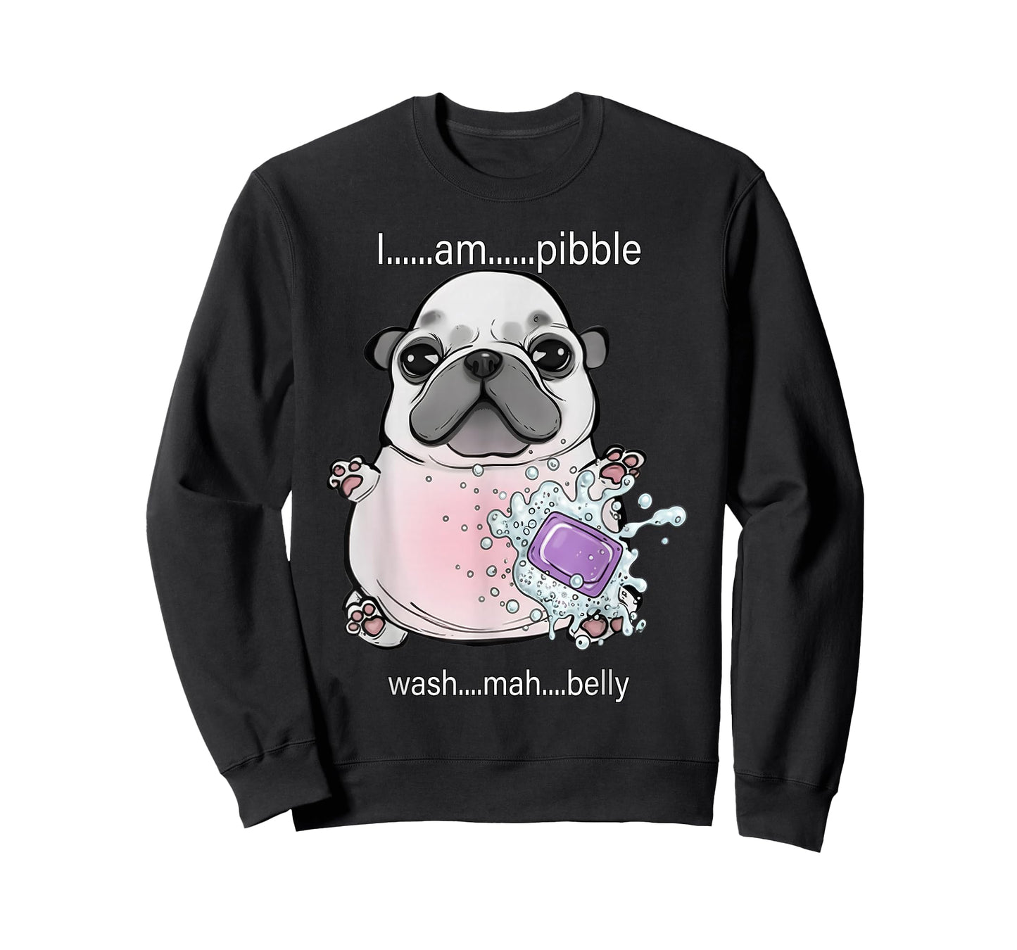 I Am Pibble Wash My Belly Pibble Meme Funny Dog Brainrot T-Shirt
