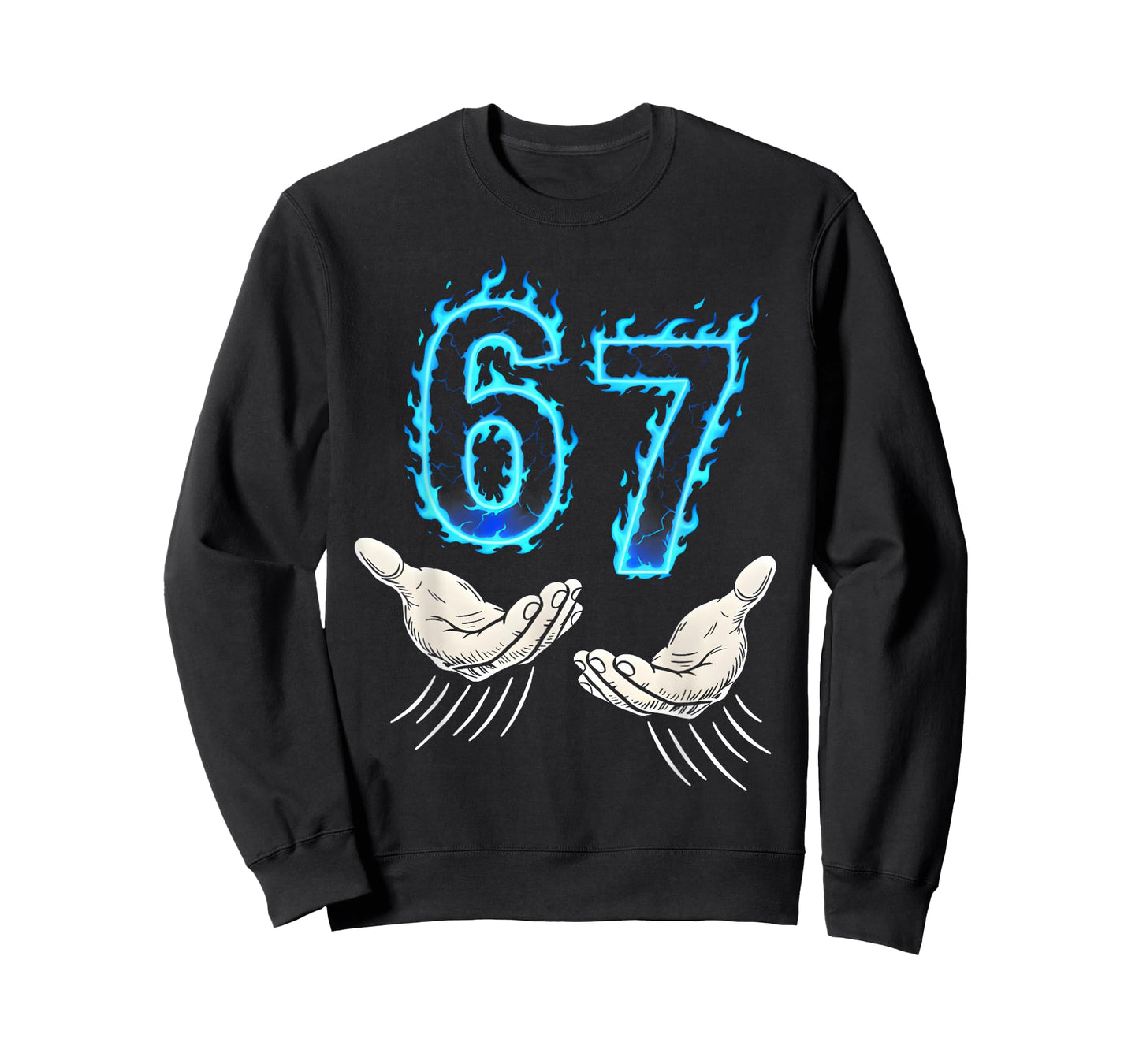 Six Seven 6 7 Meme Hand 67 T-Shirt