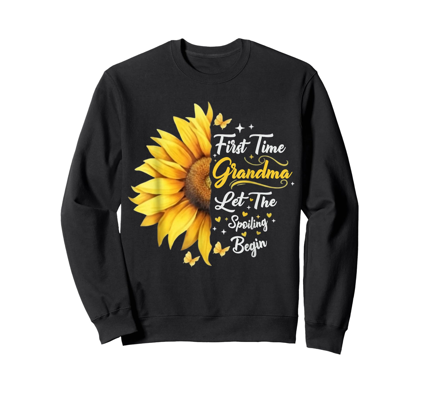 Funny Grandmother First Time Grandma Let The Spoiling Begin T-Shirt