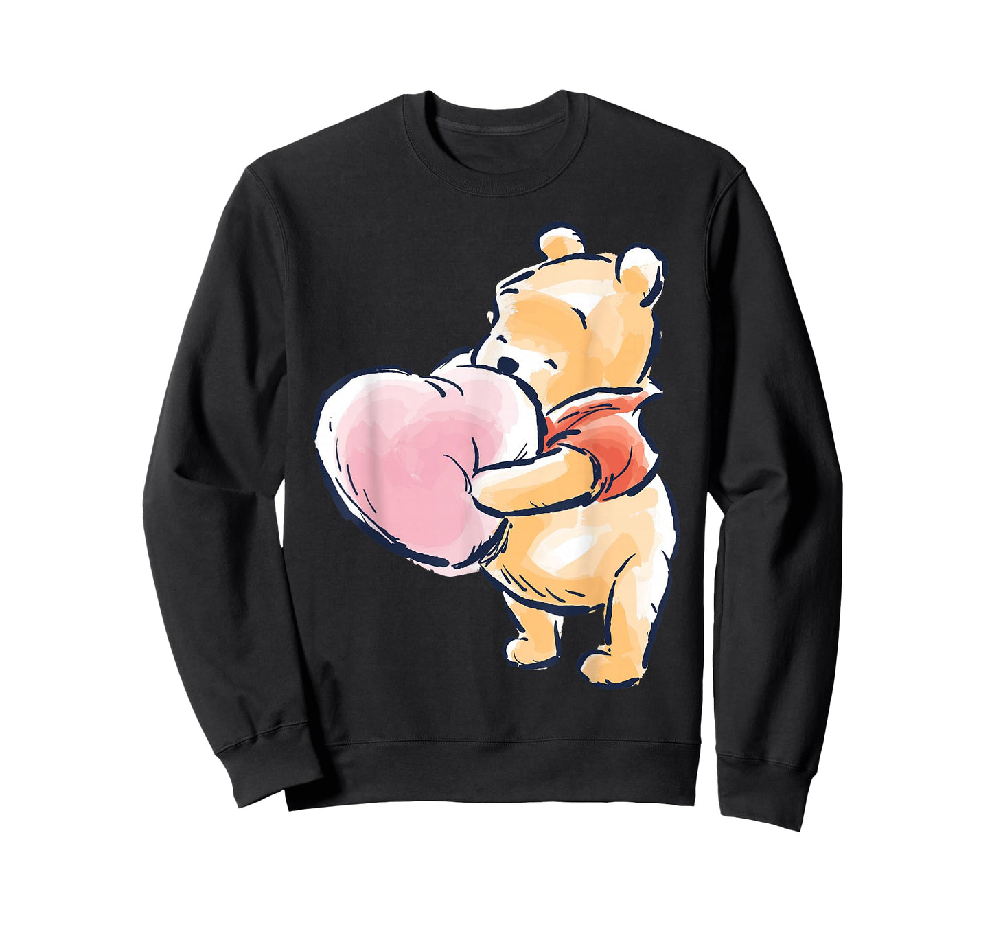 Disney Winnie The Pooh Baby Pooh Hugging A Heart Water Color T-Shirt