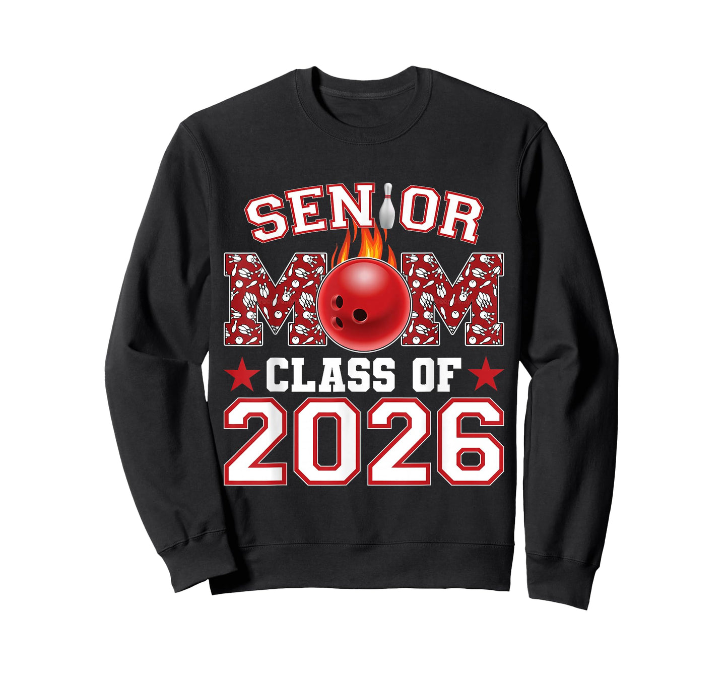Senior Bowling Mom 2026 Senior Mom Class of 2026 T-Shirt