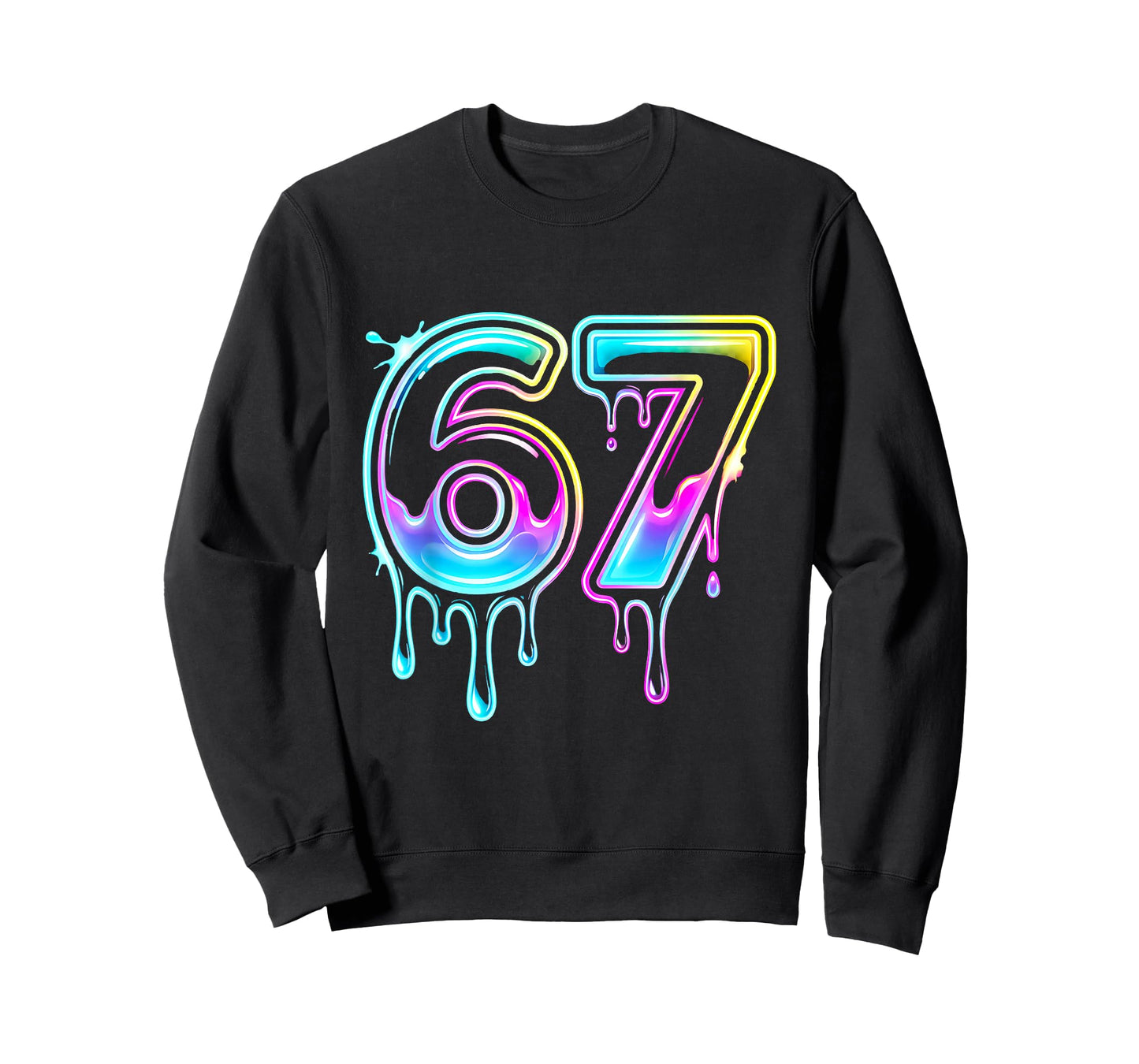 Six Seven Ice Cream Drip Cool Meme 67 Funny 6 7 Boys Youth T-Shirt