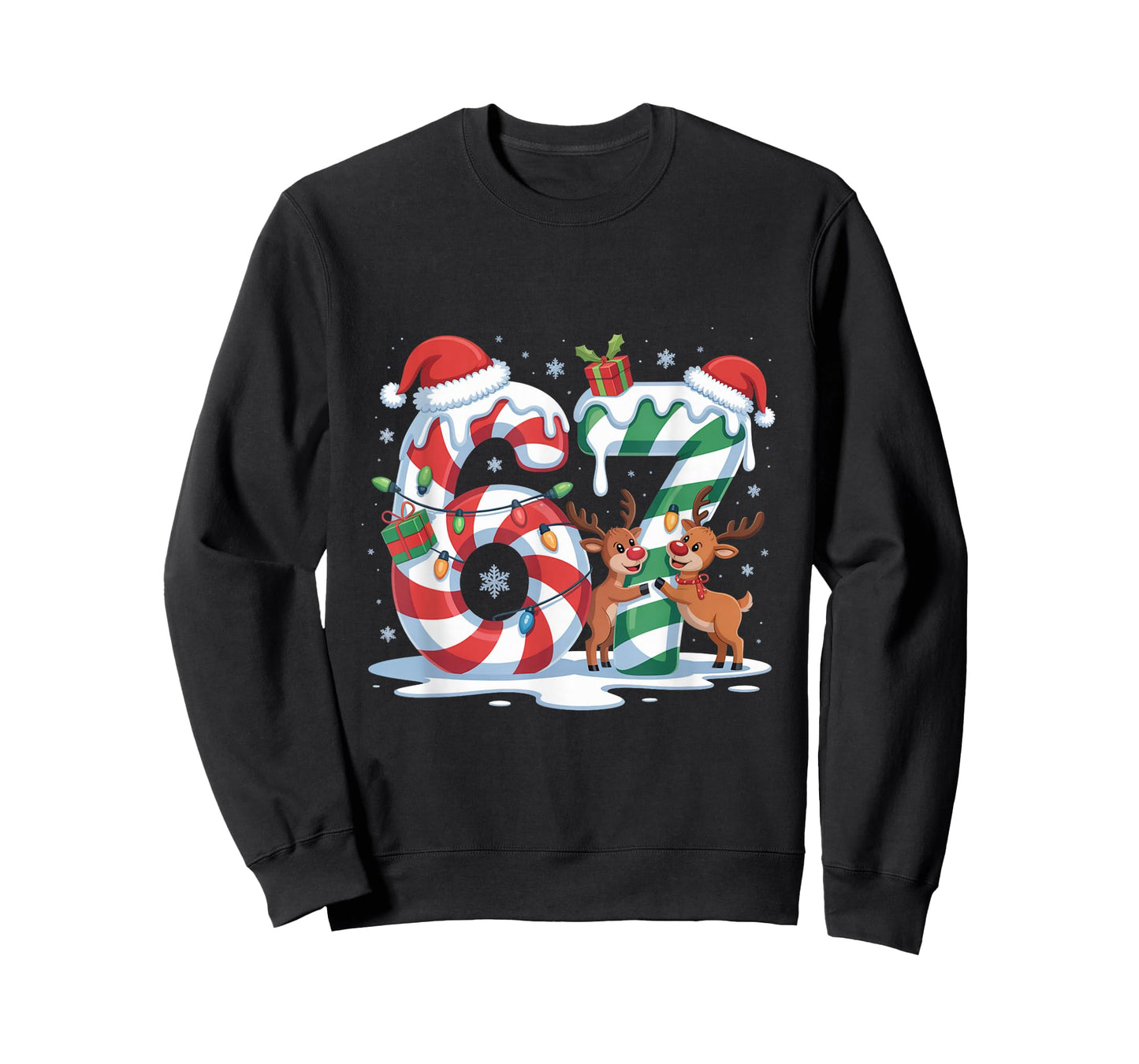 Christmas 67 Funny Xmas Six Seven Ugly Sweater 6-7 T-Shirt