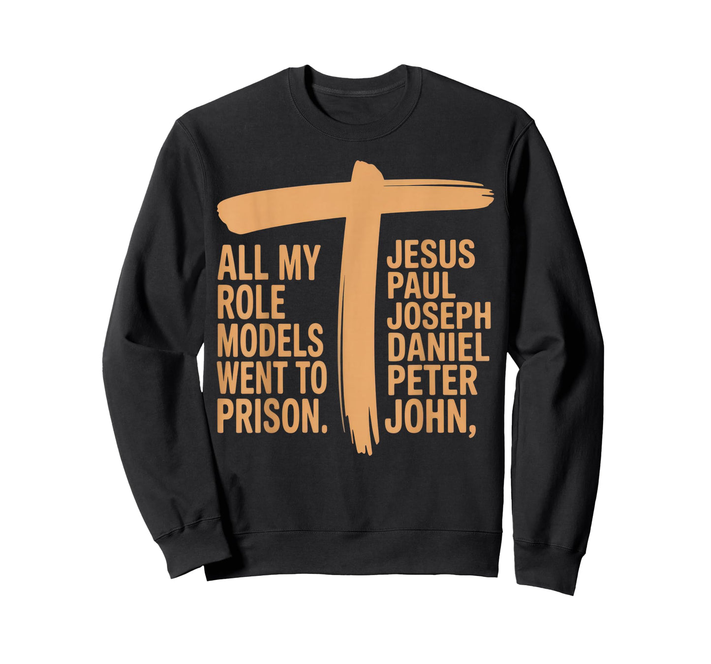 All My Role Models Went to Prison Funny Christian Humor T-Shirt