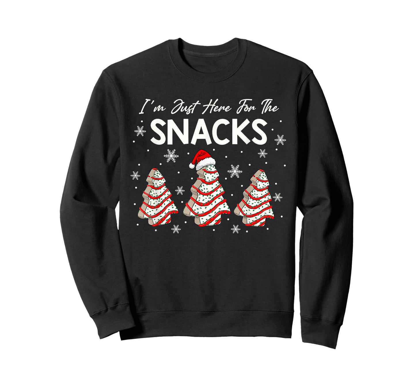 I'm Just Here for The Snacks Christmas Cakes Debbie Becky T-Shirt