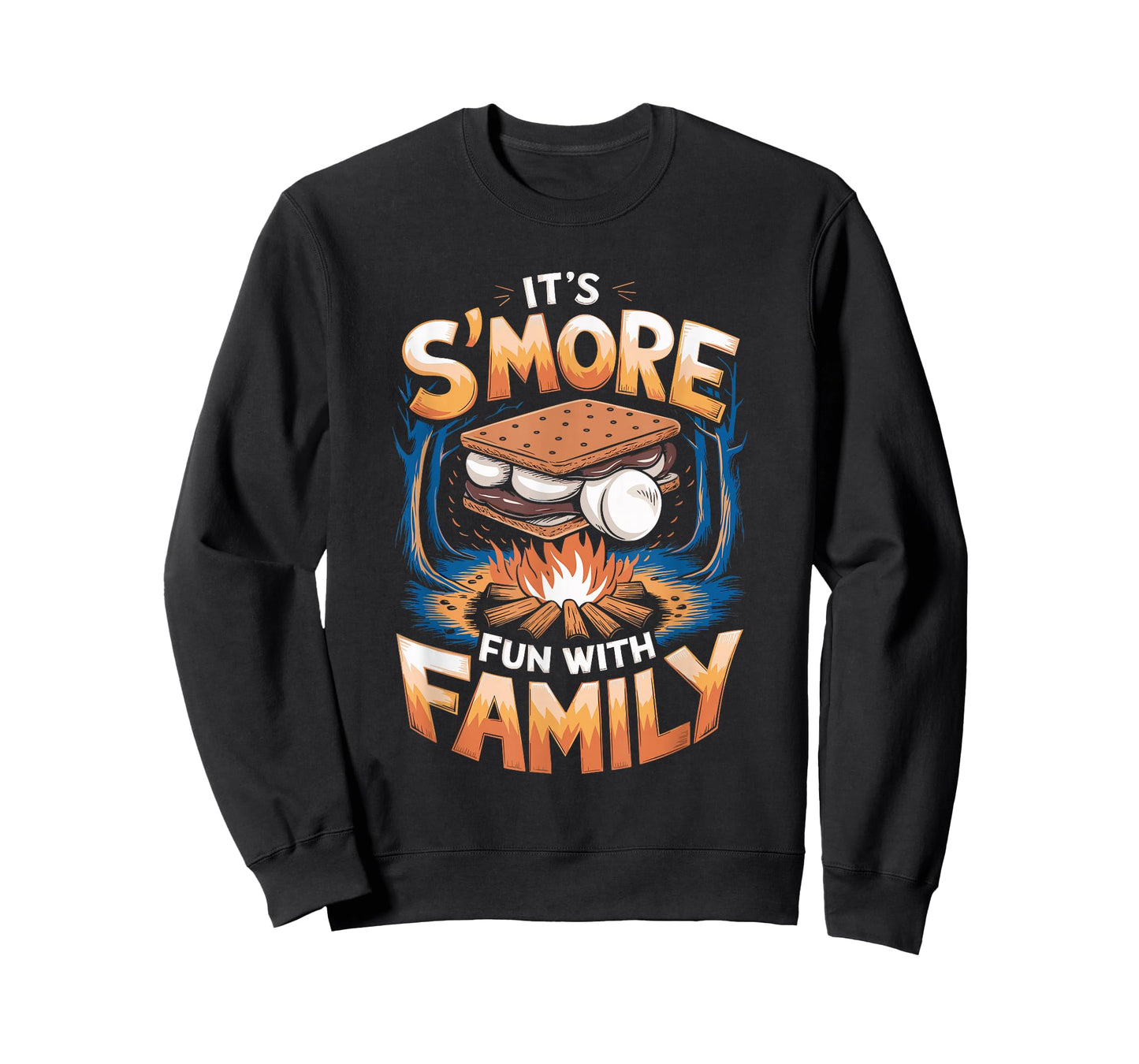 It’s S’More Fun with Family Cute Campfire Art T-Shirt