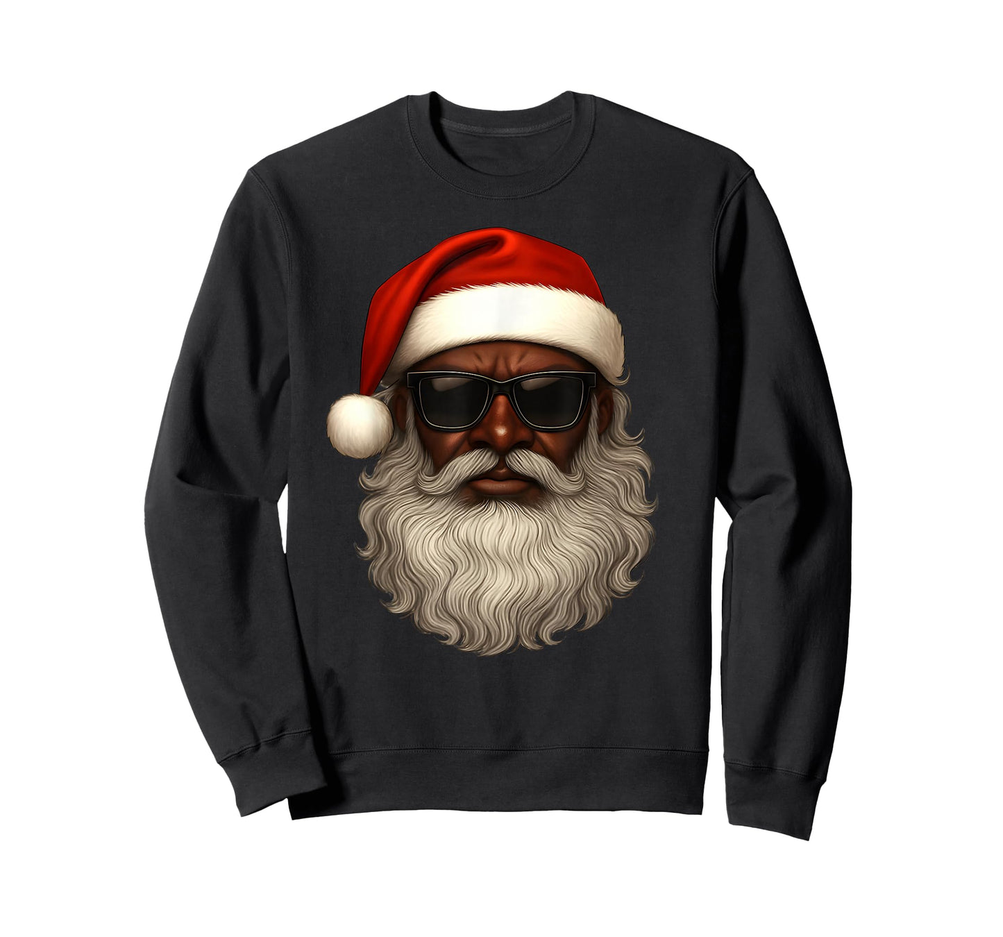 African American Santa Christmas Pajama Cool Black Xmas Men T-Shirt