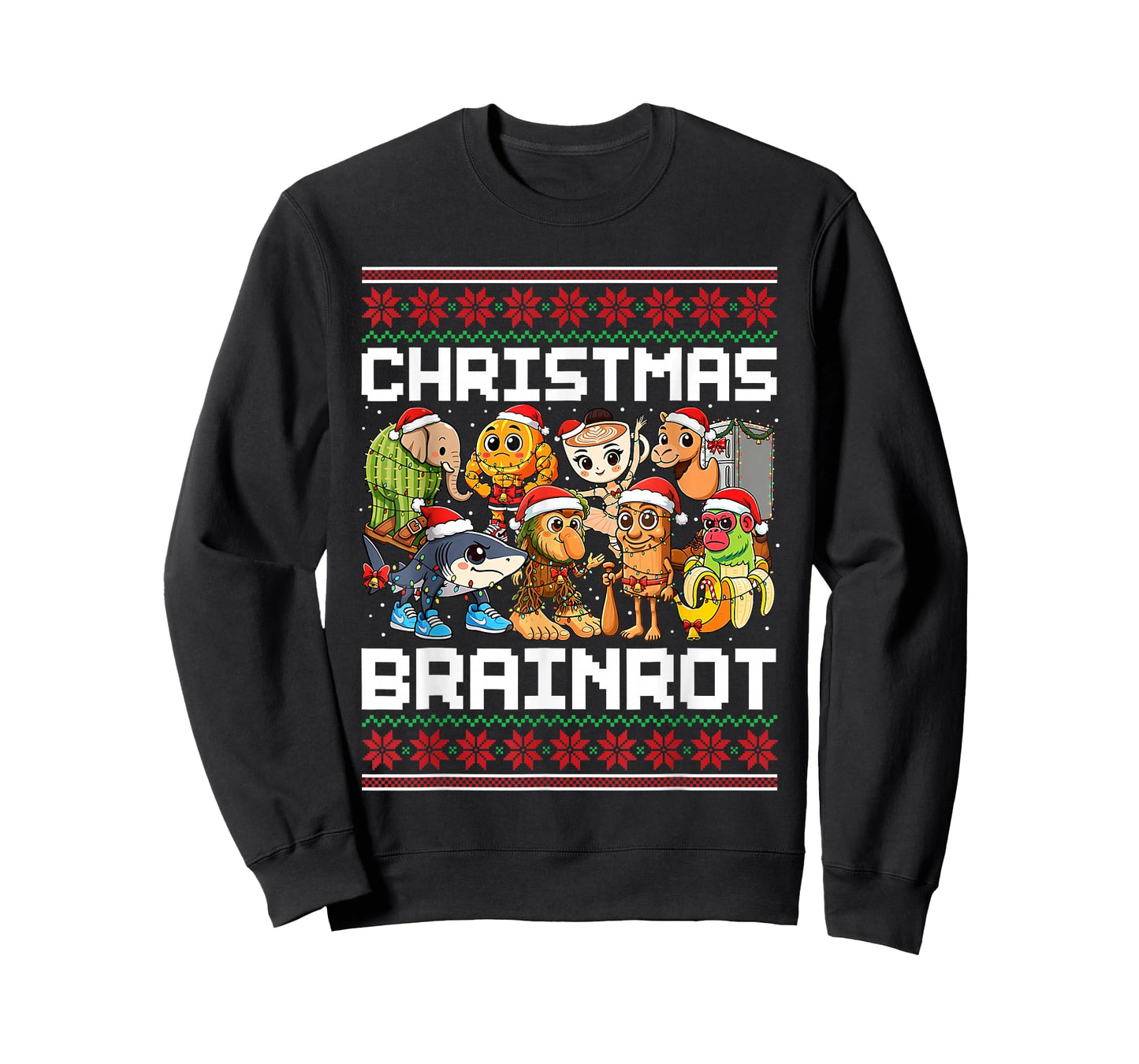 Funny Christmas Italian Brain Rot Italian Brainrot Boys Kids T-Shirt