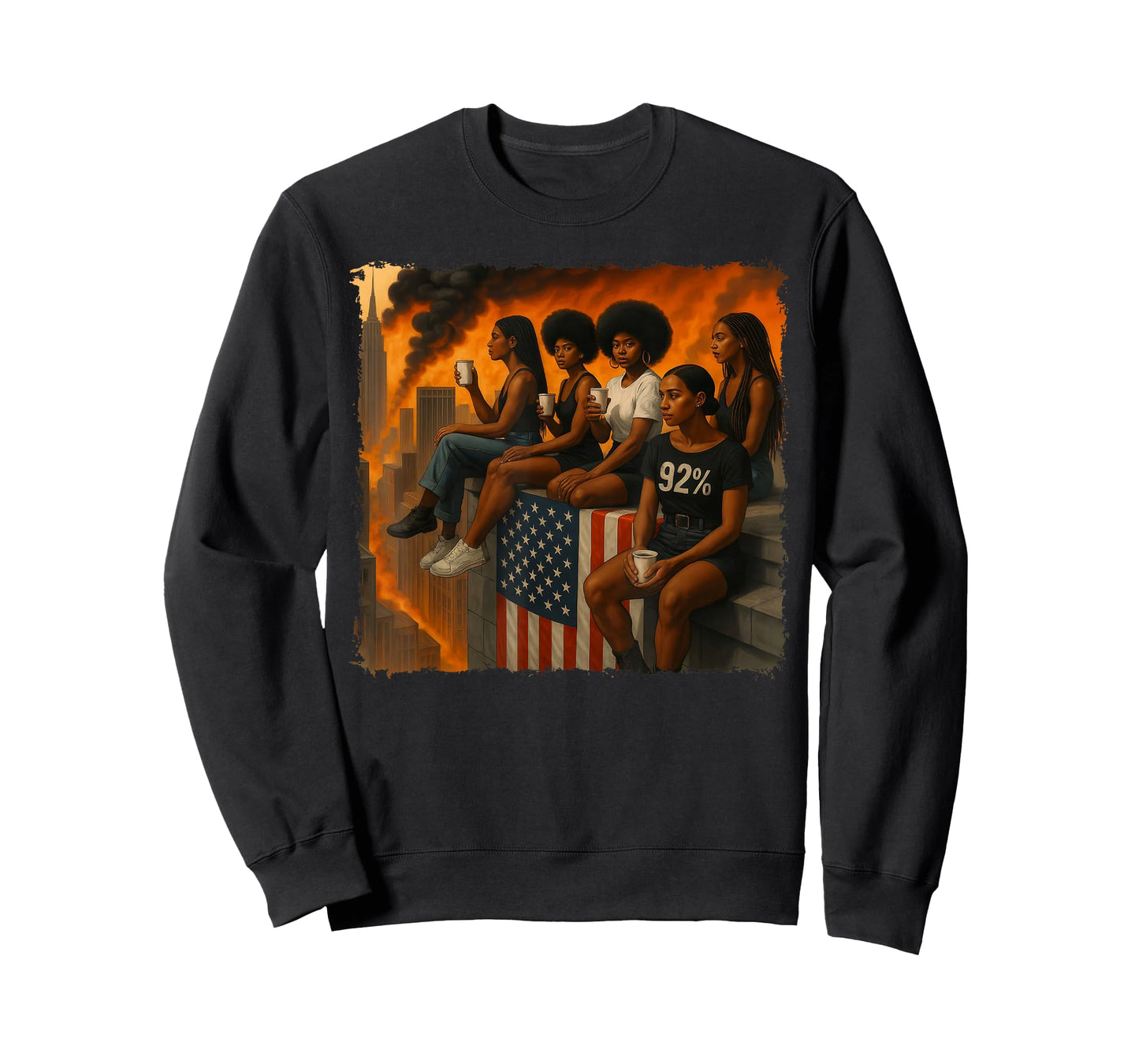 We Told Y'all 92% Afro Women Girls 92 Percent Black History T-Shirt