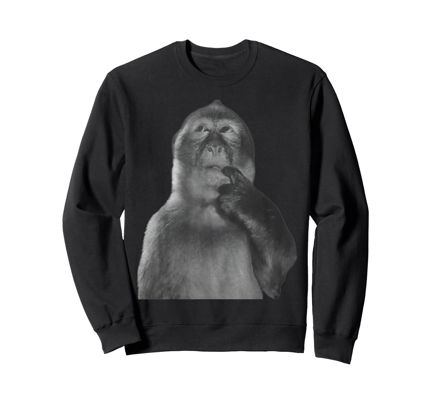 Funny Thinking Monkey Meme Curious Ape Brainrot T-Shirt