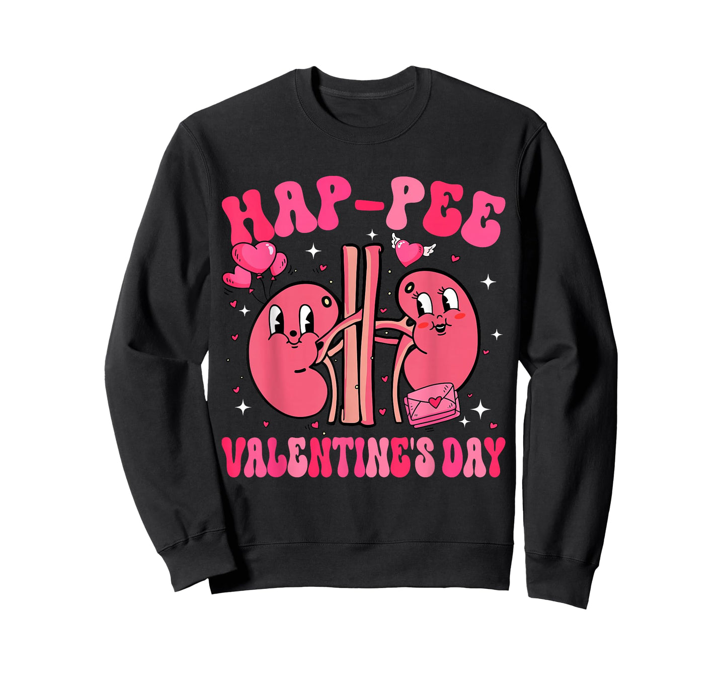 Retro Valentine Hap-Pee Kidney Urology Nurse Valentine's Day T-Shirt