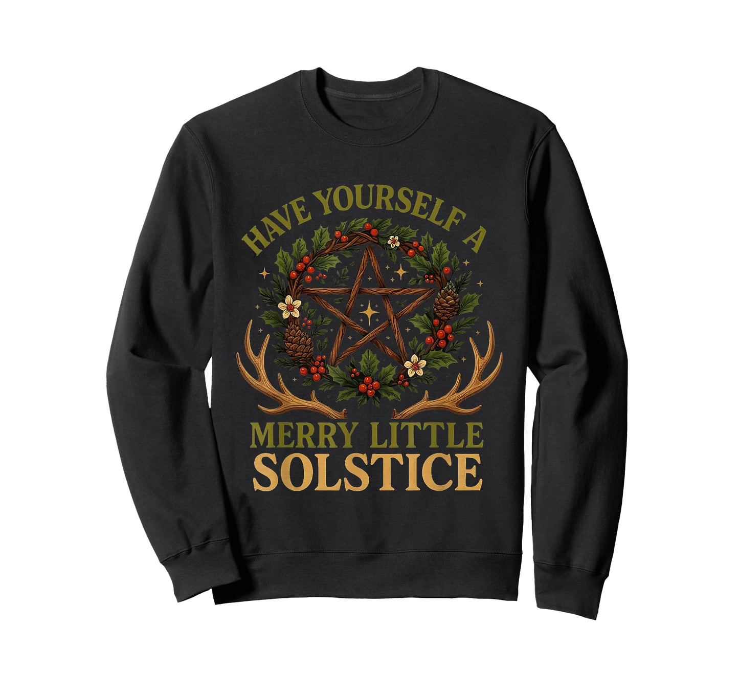 Have Yourself a Merry Little Solstice Witchcore T-Shirt