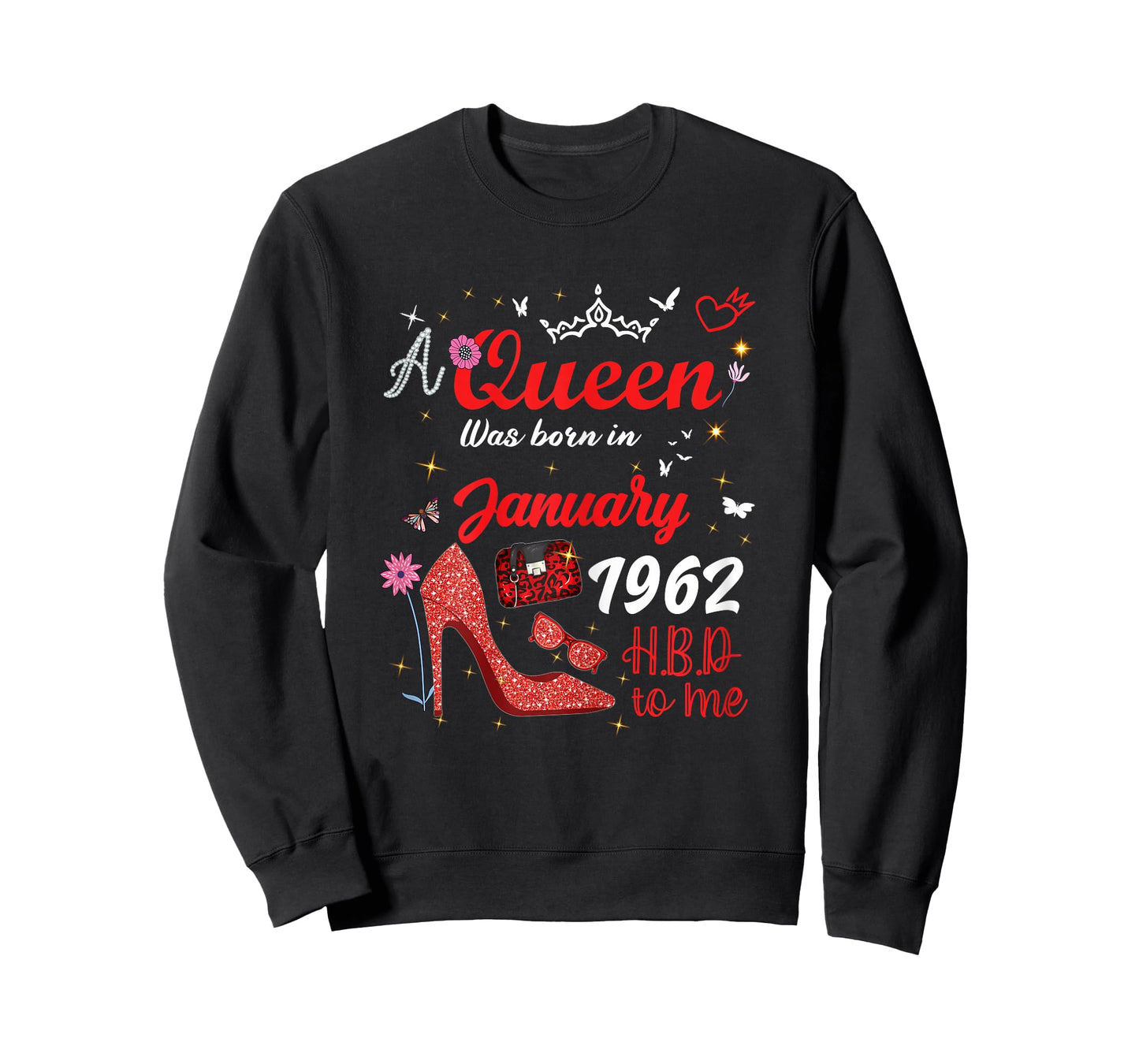 January 1962 Birthday This Queen was Born in January 1962 T-Shirt