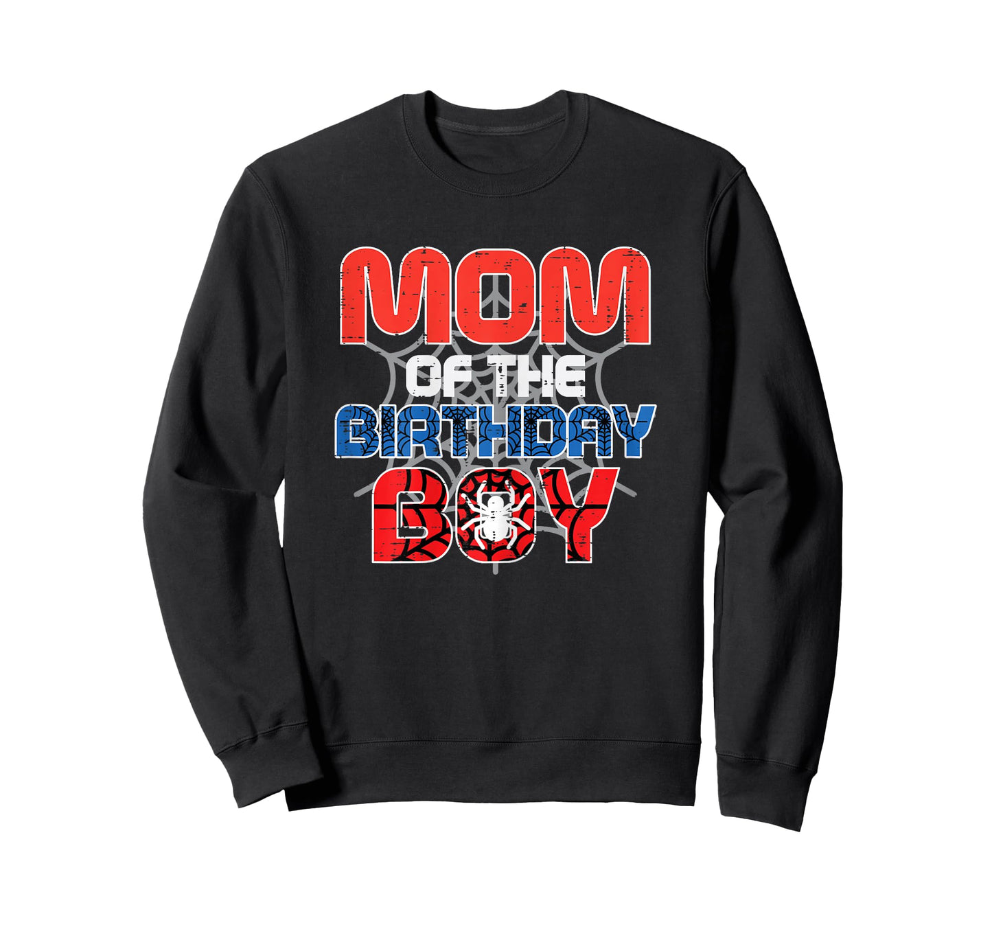 Mom of Birthday Boy Spider Bday Party Family Matching Women T-Shirt