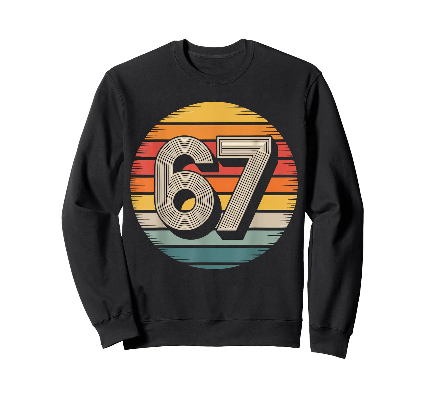 67 Meme Six Seven 6 7 Shirt Meme Funny Number Vintage T-Shirt