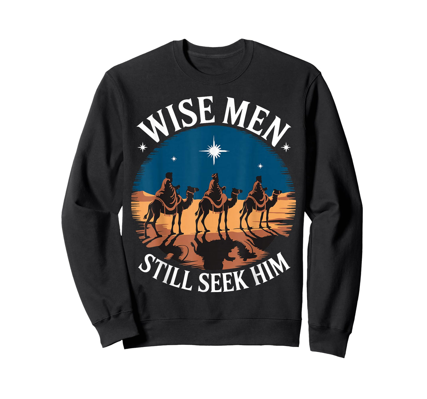 Wise Men Still Seek Him Nativity Scene Christian Christmas T-Shirt