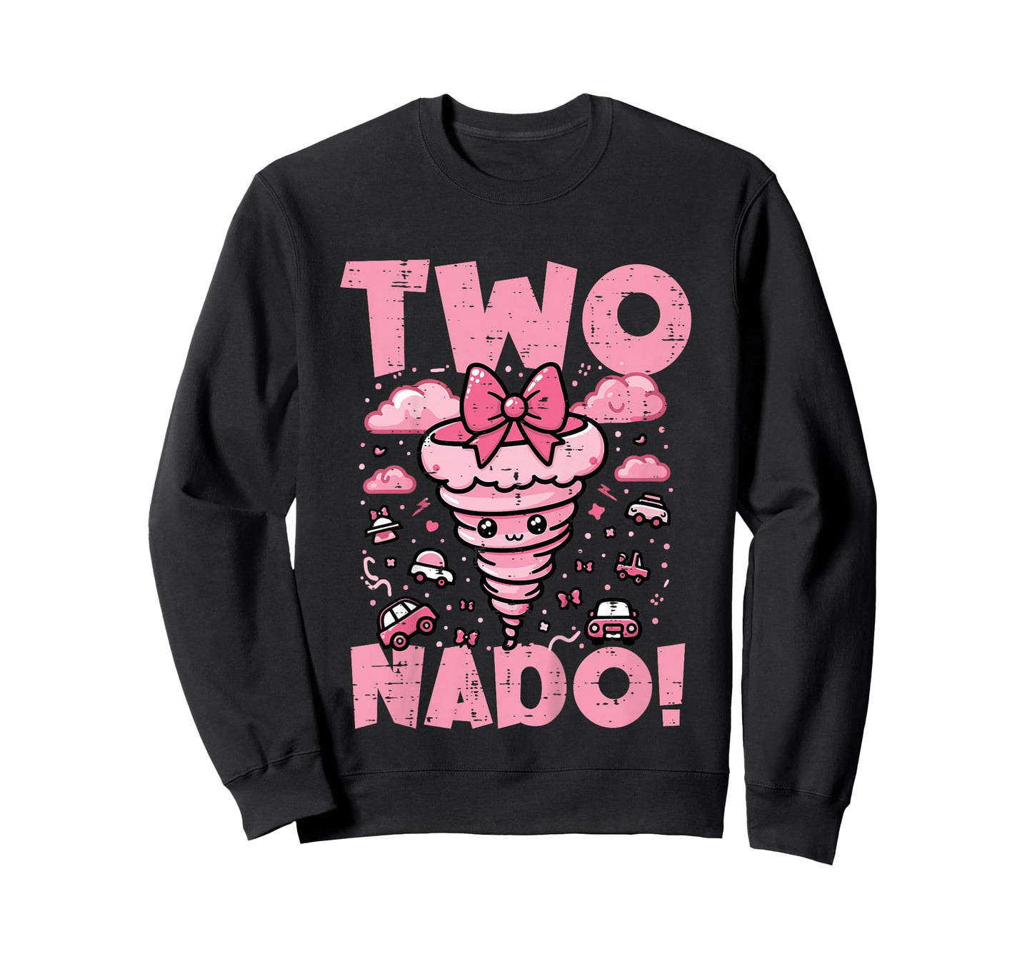 Kids 2nd Birthday Two Nado Funny 2 Year Old Girls Kids Toddler T-Shirt