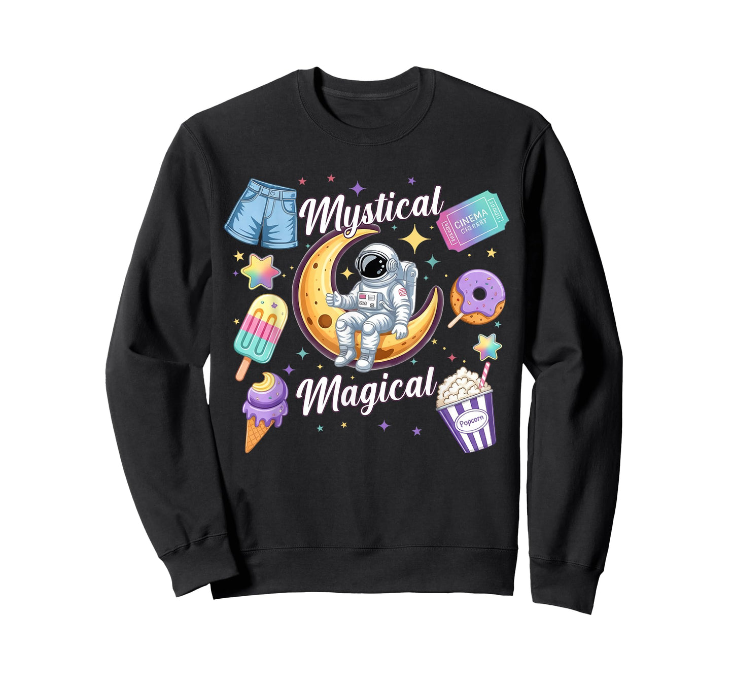 Mystical Magical Retro Aesthetic Space Gifts Men Women Kids T-Shirt