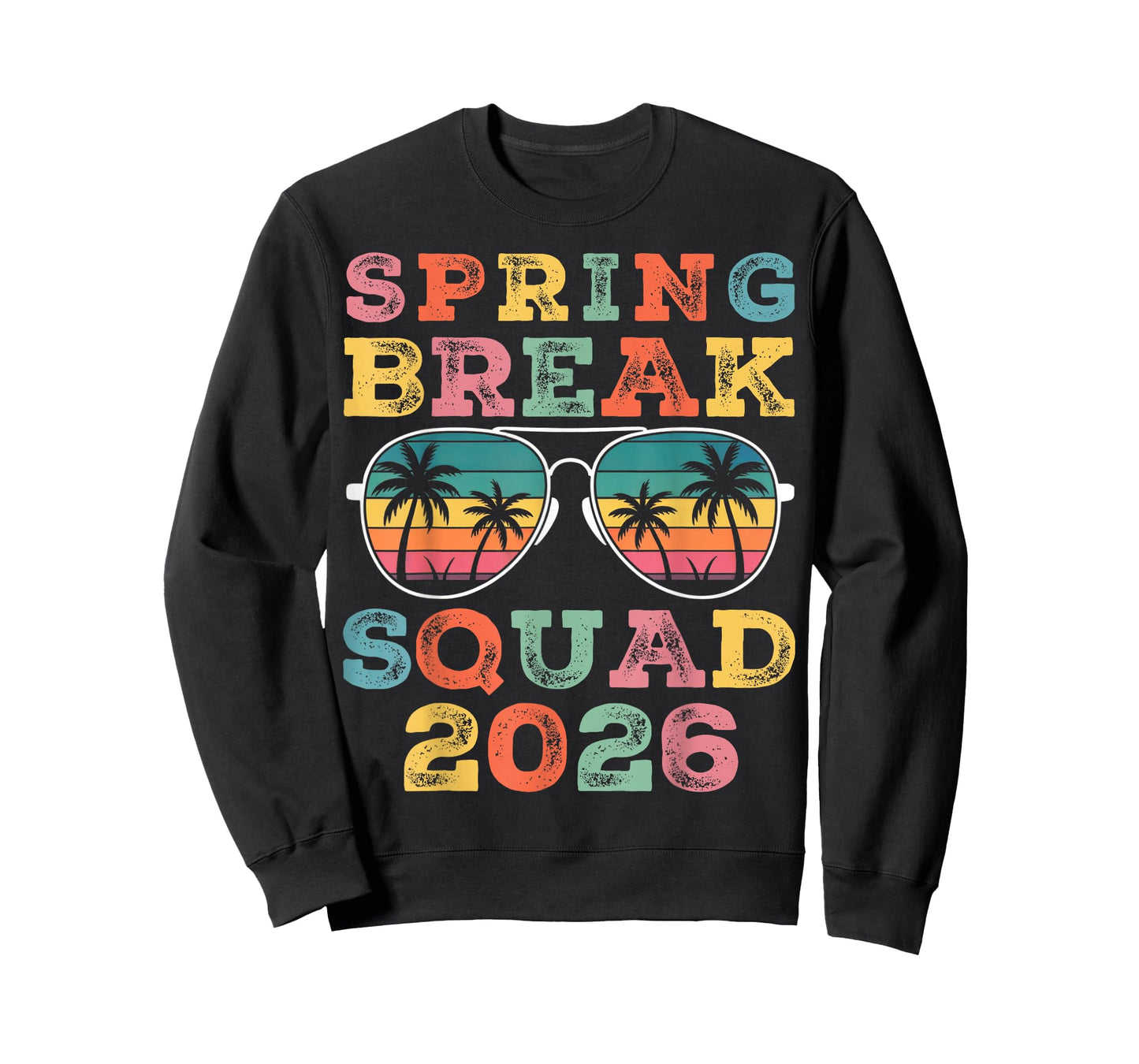 Spring Break Squad 2026 Funny Vintage Team Family Fun T-Shirt