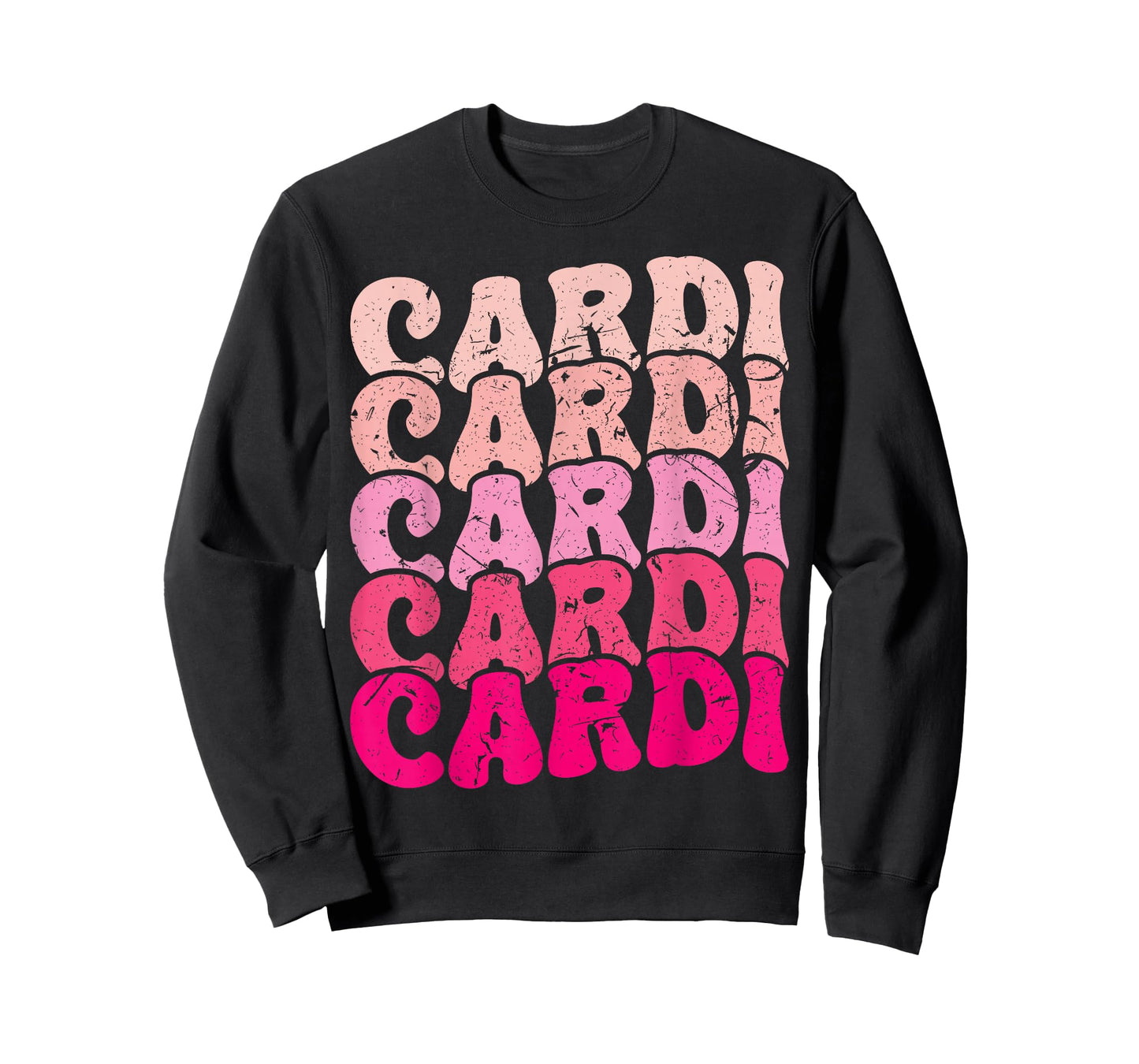 Vintage Cardi Personalized Name I Love Cardi 80's Groovy T-Shirt