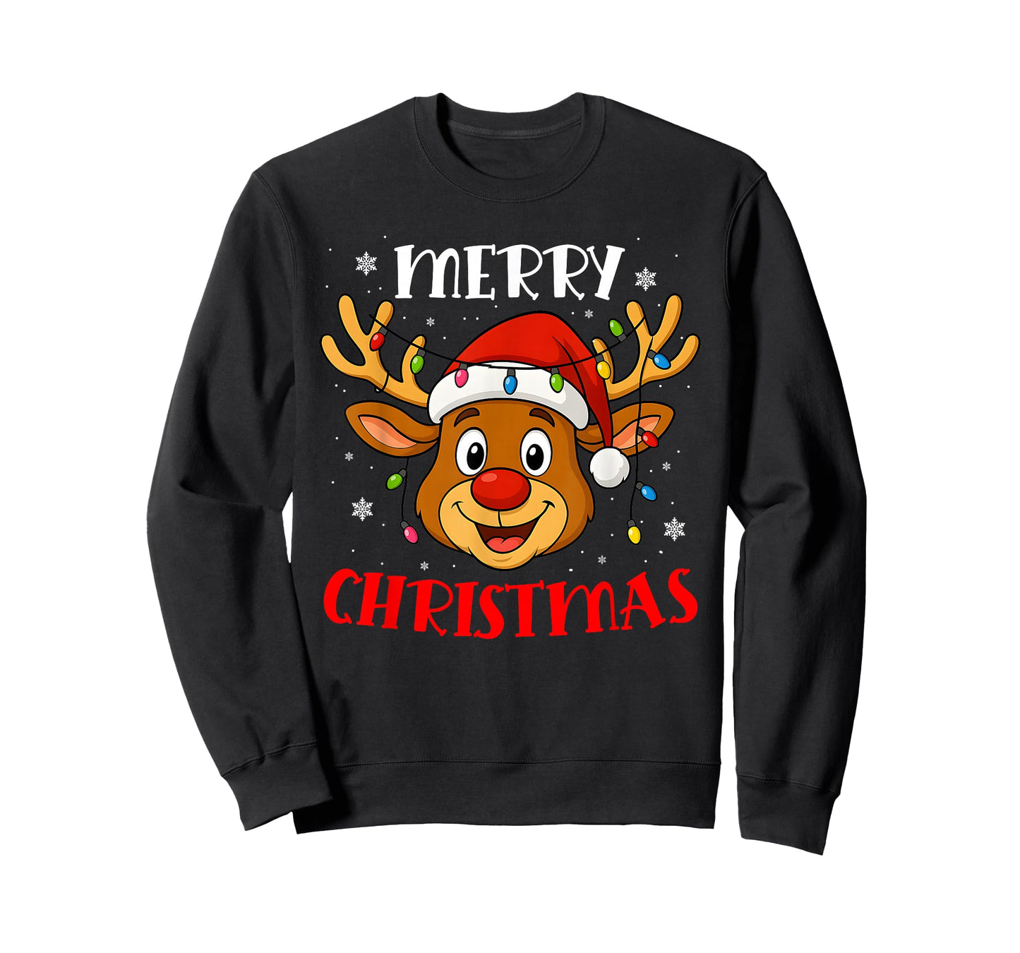 Merry Christmas Reindeer Xmas Family Men Women T-Shirt