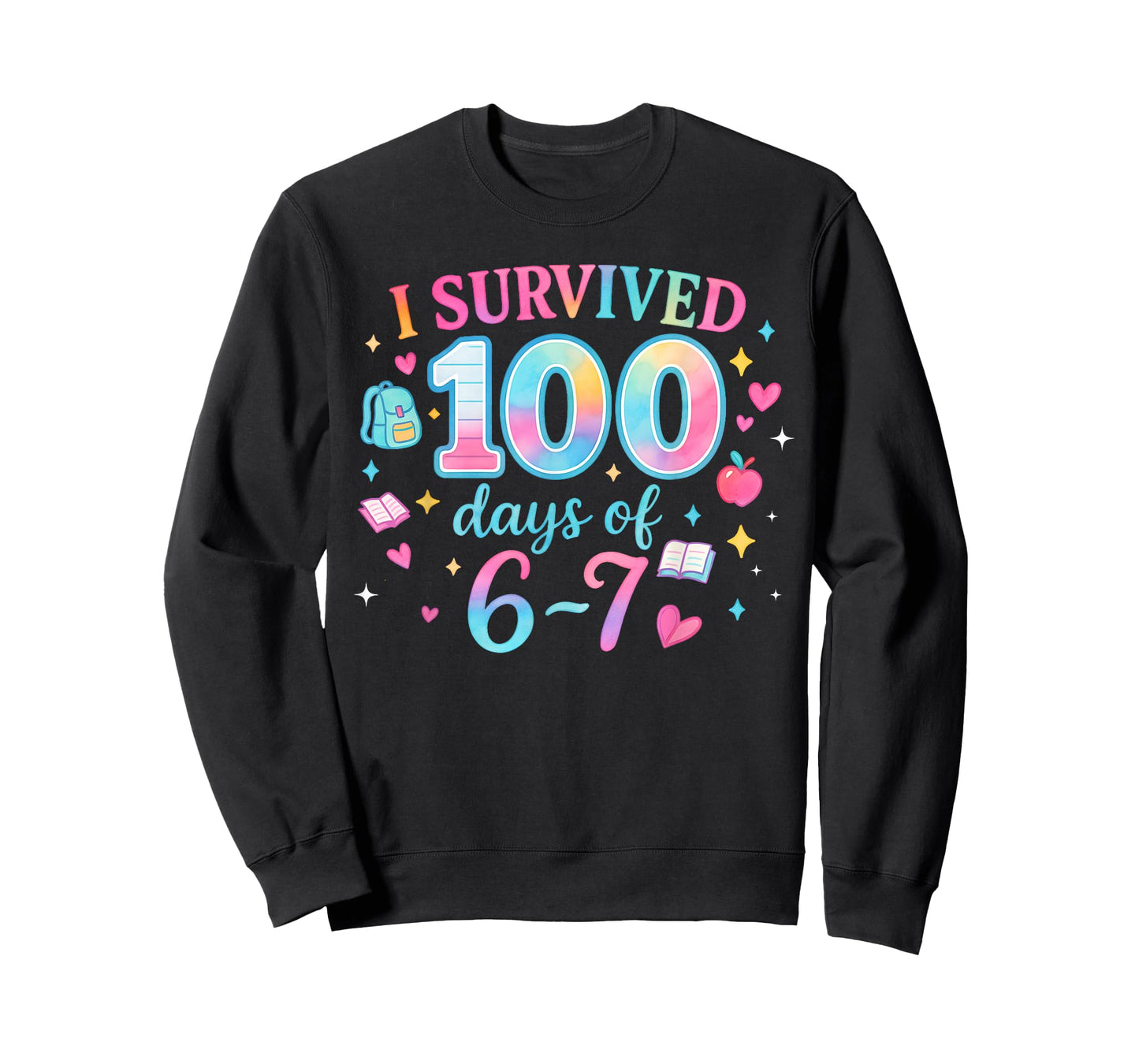 Funny 67 100th Day of School Teacher 100 Days 6 7 Meme 6-7 T-Shirt