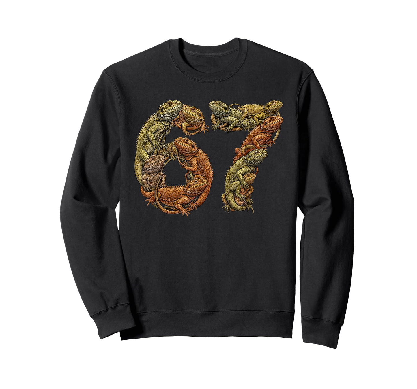 Funny Bearded Dragon 6 7 Meme Six Seven Beardzilla Love T-Shirt