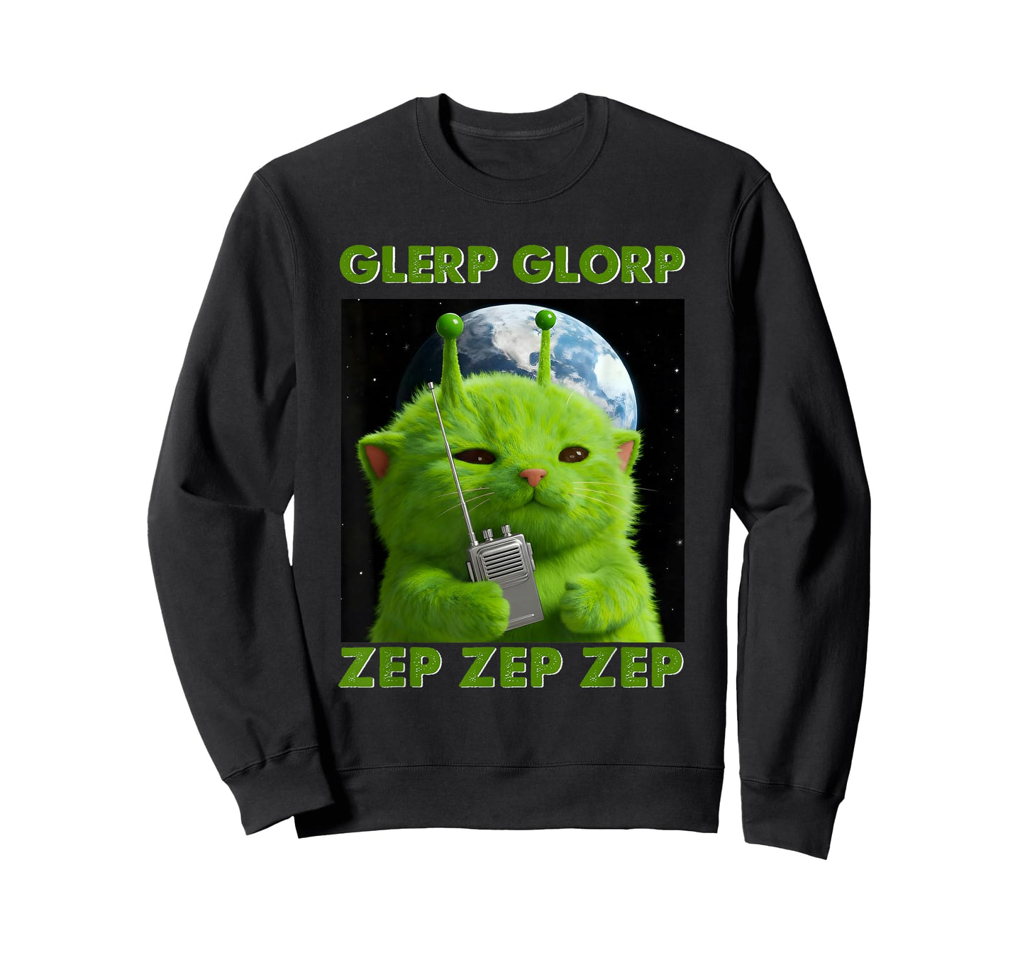 Gnarp Cat Silly Alien Cat Meme Brainrot Meme Funny Silly Cat T-Shirt