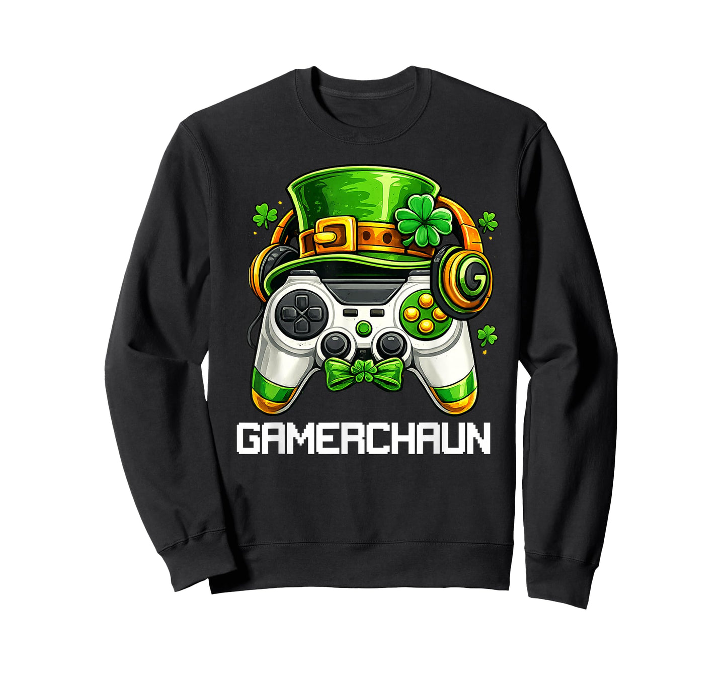 Leprechaun St Patricks Day Game Controller Gamer Boys Kids T-Shirt