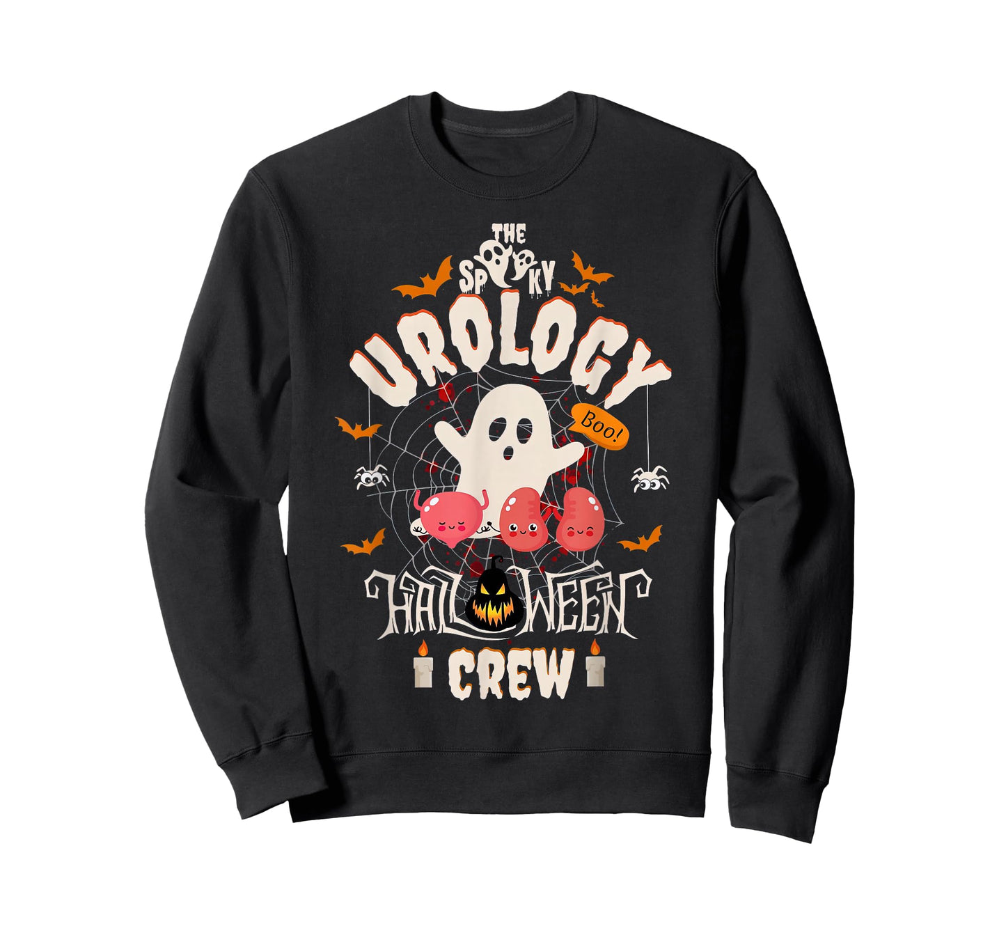 Spooky Urology Halloween Crew Cute Ghost Nurse Student T-Shirt