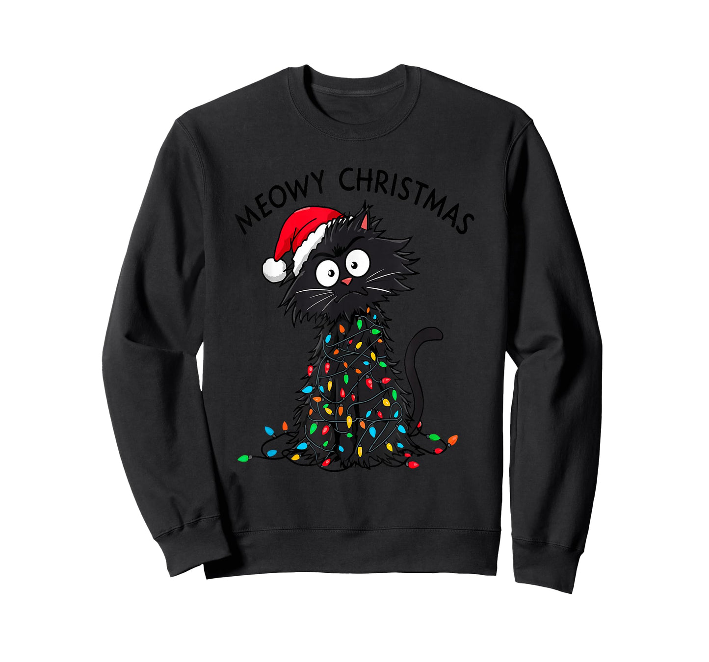 Meowy Christmas - Merry Fluffmas - Cats Christmas T-Shirt
