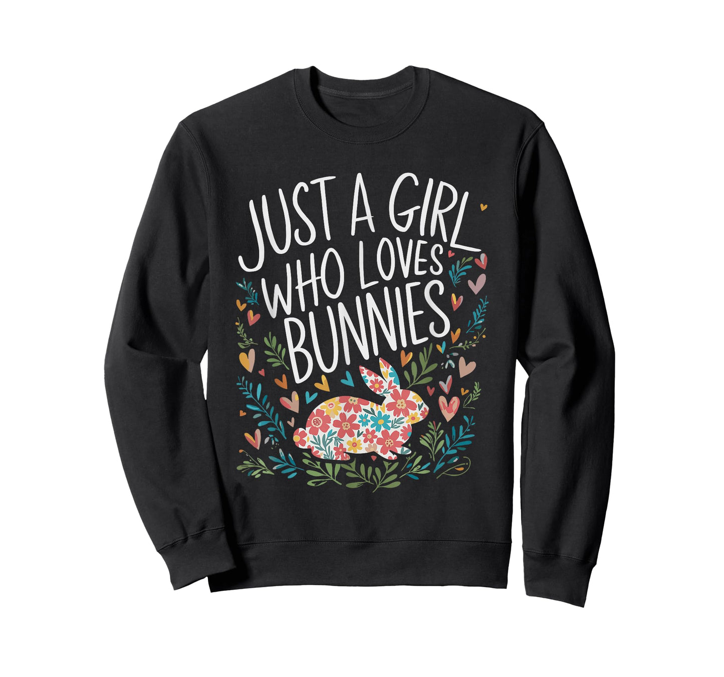 Cute Just A Girl Who Loves Bunnies Men Women Girls T-Shirt