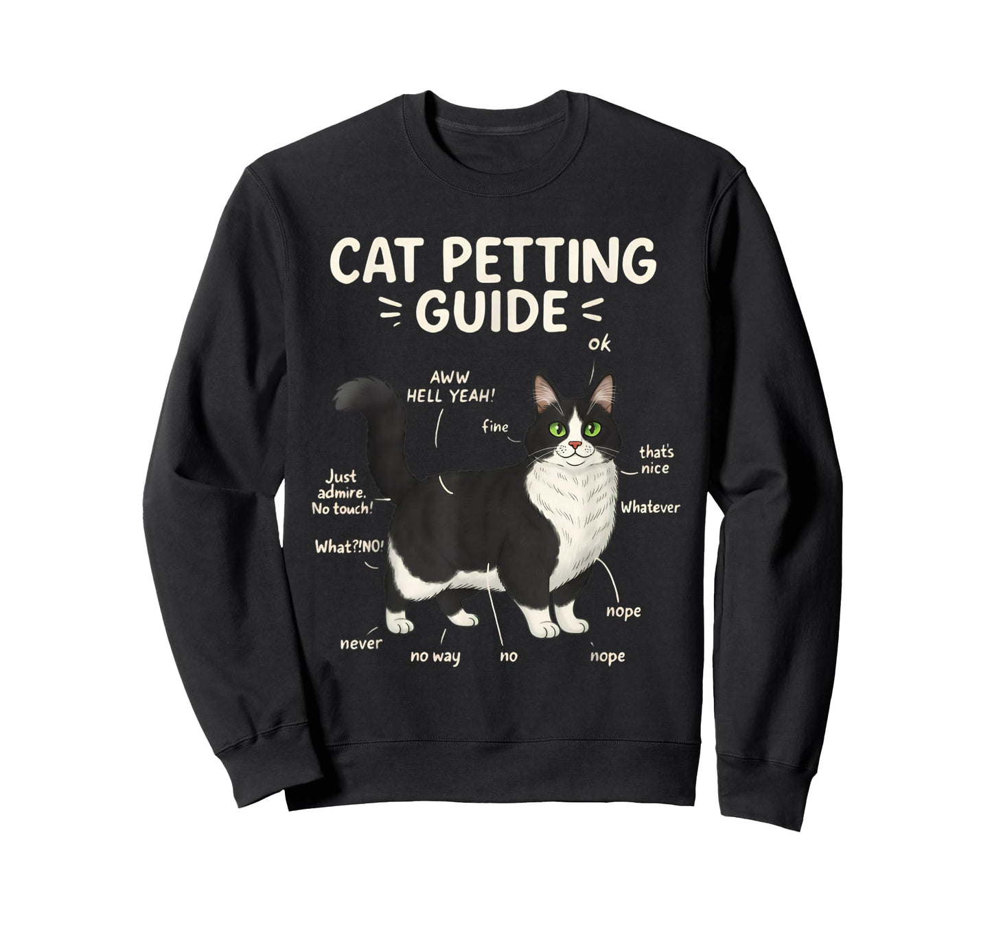 Munchkin Cat Petting Guide Funny Cat Lover T-Shirt
