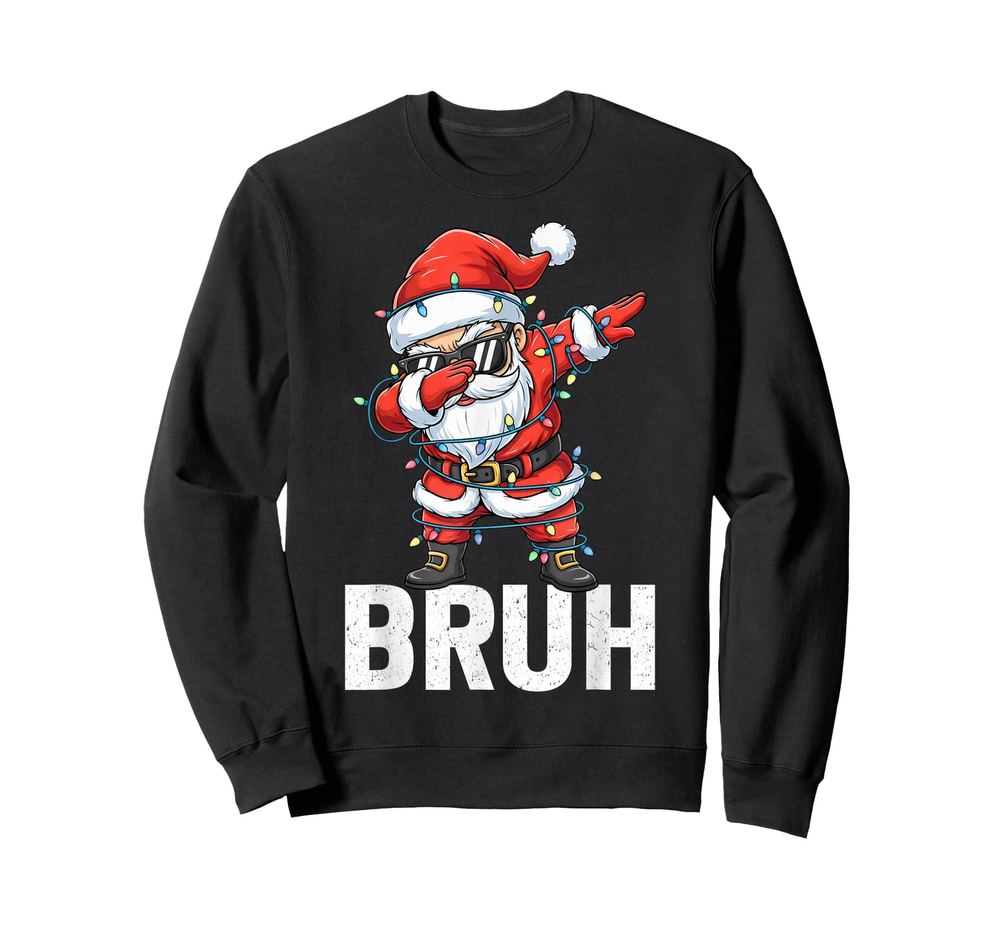Dabbing Santa Bruh Christmas Santa Hat Xmas Dab Boys Kids T-Shirt