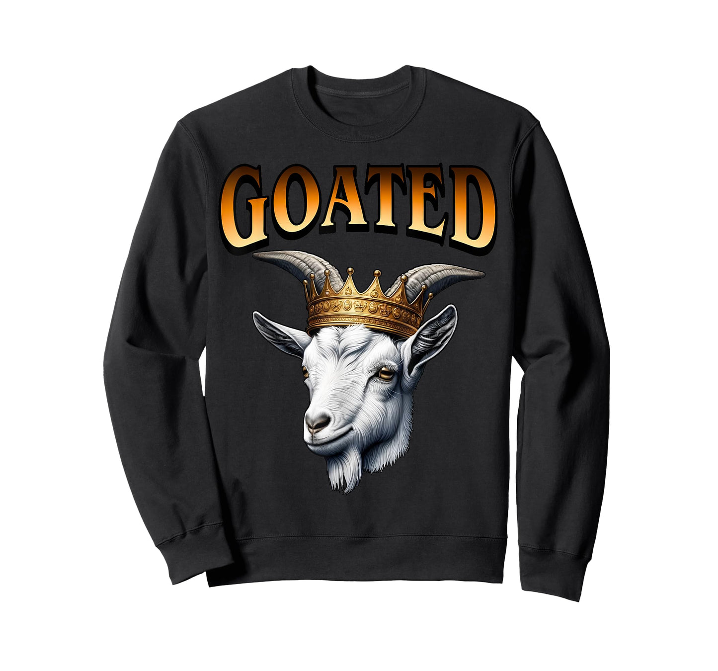 Goat Crown GOATED - Funny Genz Gen Alpha Slang Teen Kid Meme T-Shirt