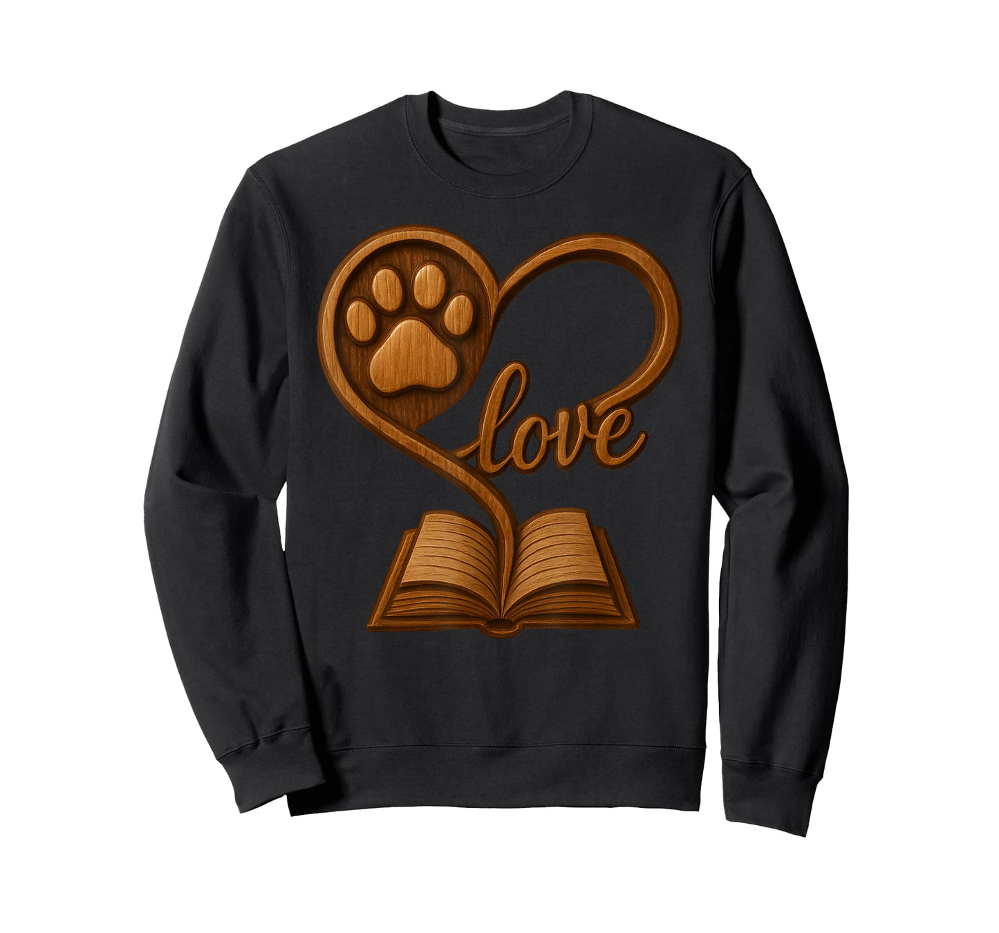Girl Who Loves Dogs & Books Heart Dog Lover Reader Reeding T-Shirt
