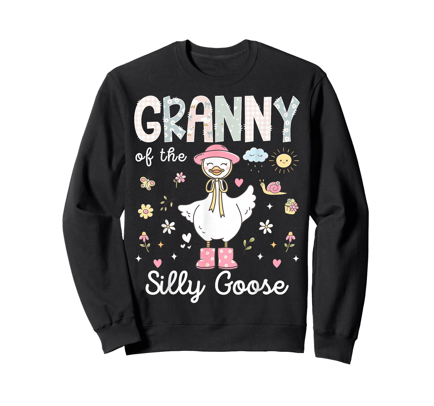 Granny of The Silly Goose 1st Birthday Girl Family Matching T-Shirt