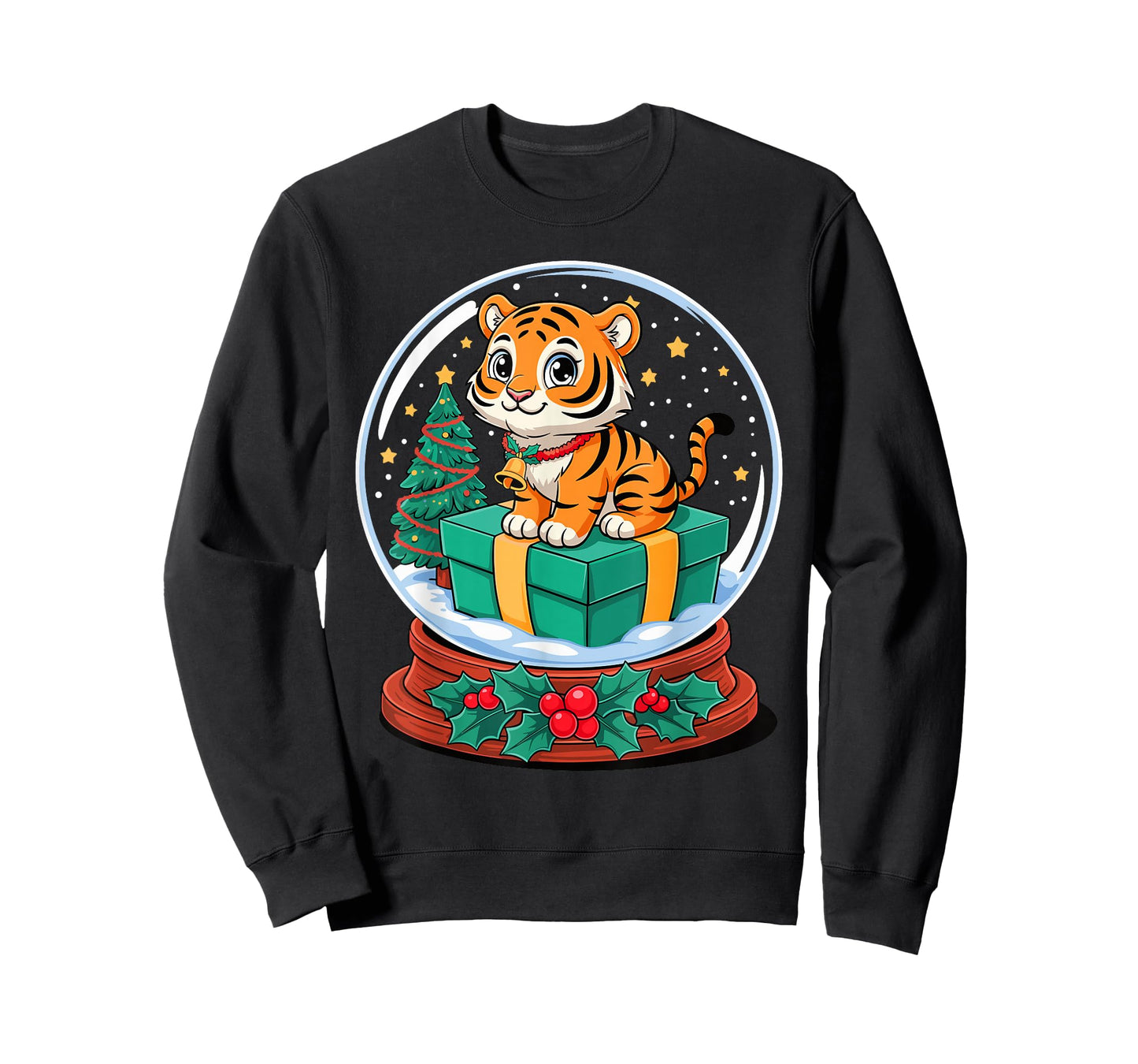 Christmas Snow Globe Tiger X-Mas Tigers T-Shirt