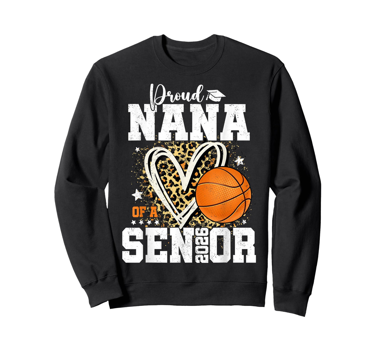 Proud Nana of A 2026 Senior Graduate Basketball Leopard T-Shirt