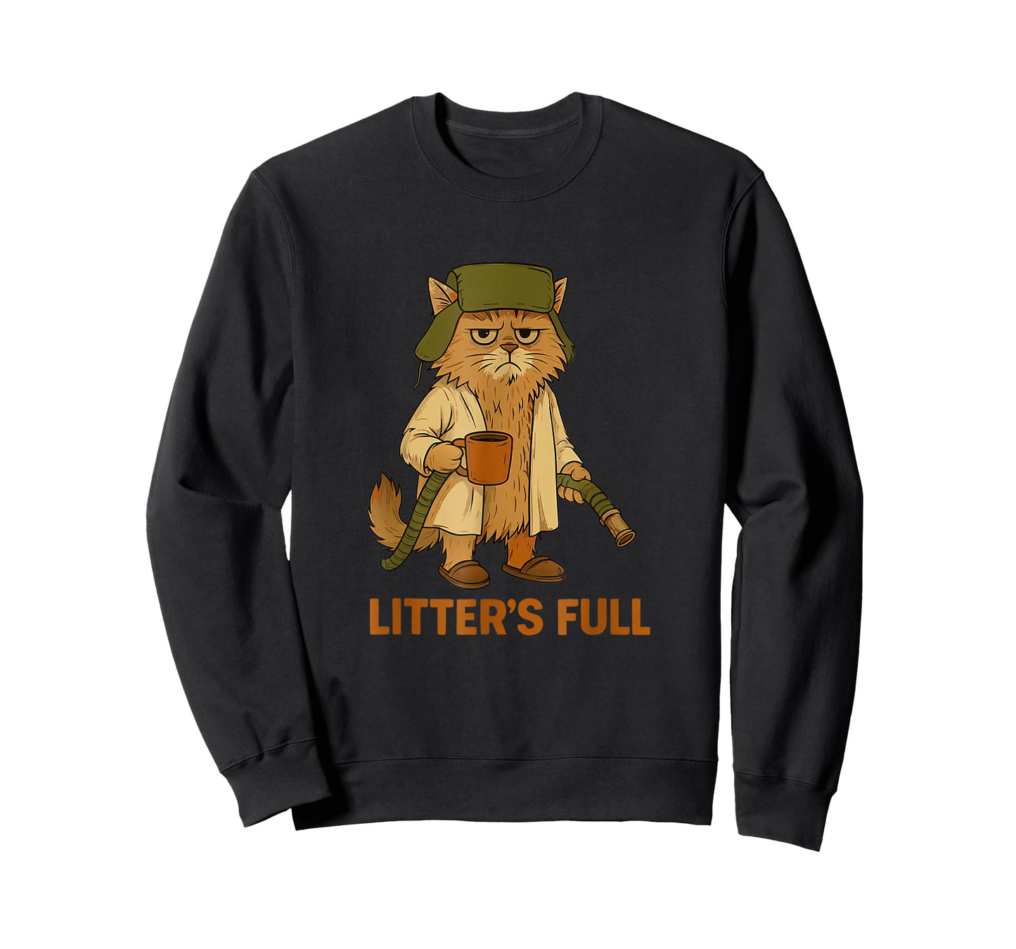 Litter’s Full Funny Cat Lovers Christmas for Men Women Kids T-Shirt