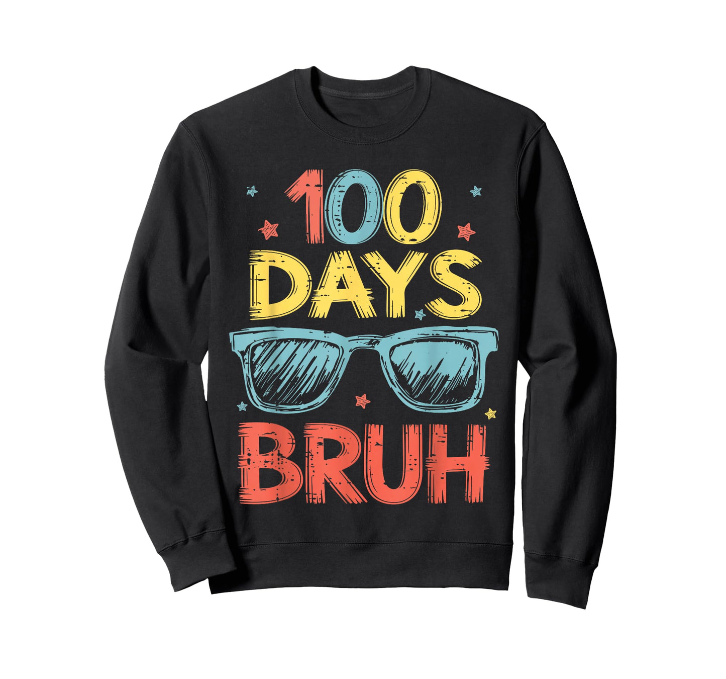 Bruh 100 Days of School Sunglasses 100th Day of School Kids T-Shirt
