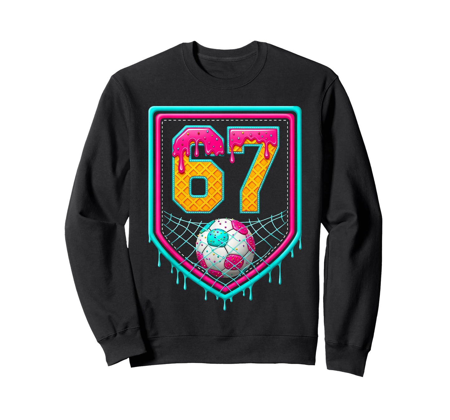 Soccer Drip Number 67 Soccer Player T-Shirt