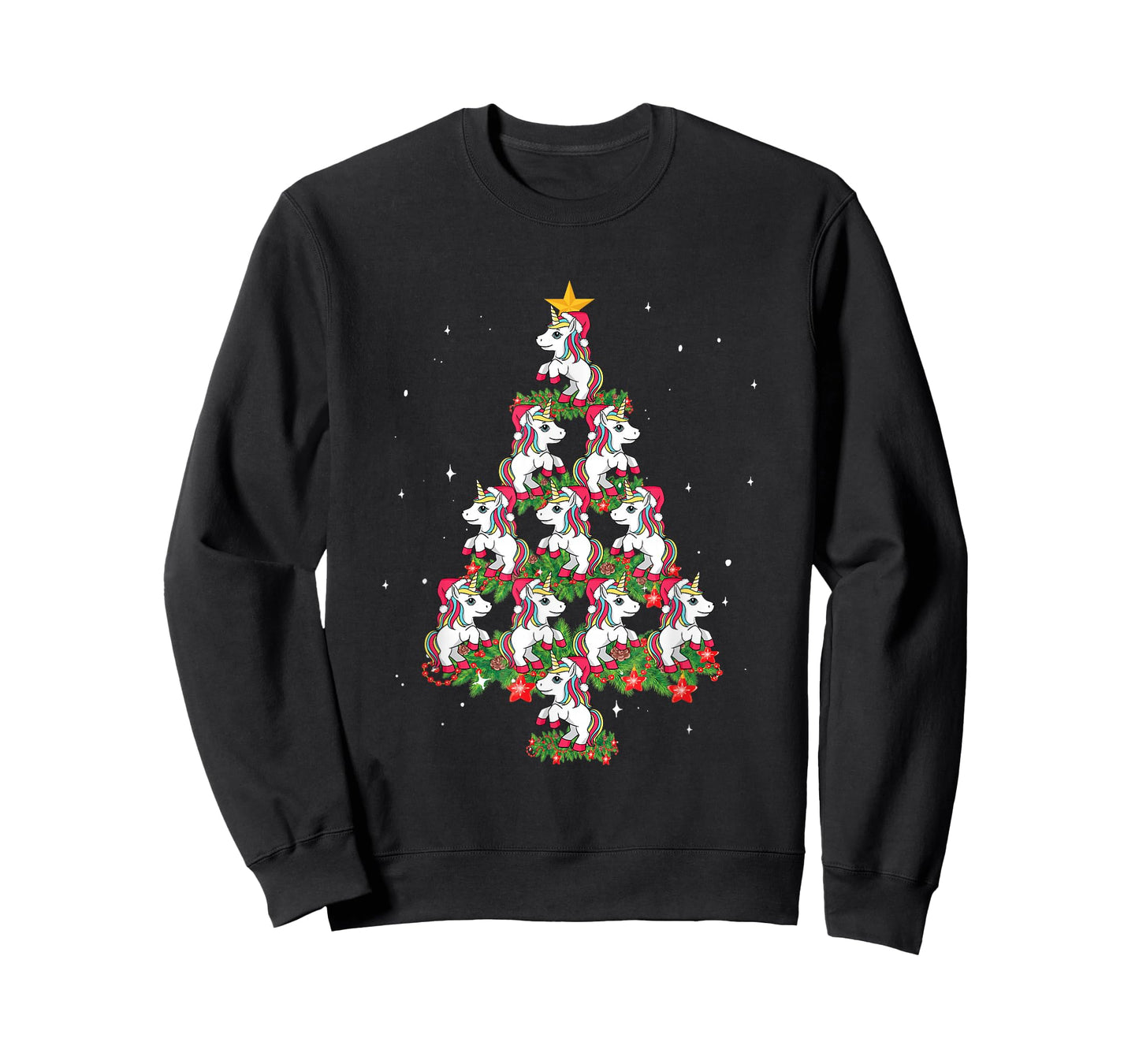Unicorn Xmas Tree Ornaments Kids Magical Christmas Unicorn T-Shirt