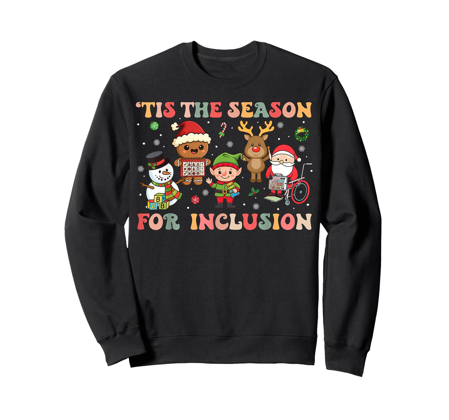 Tis The Season for Inclusion Christmas Sped Teacher T-Shirt