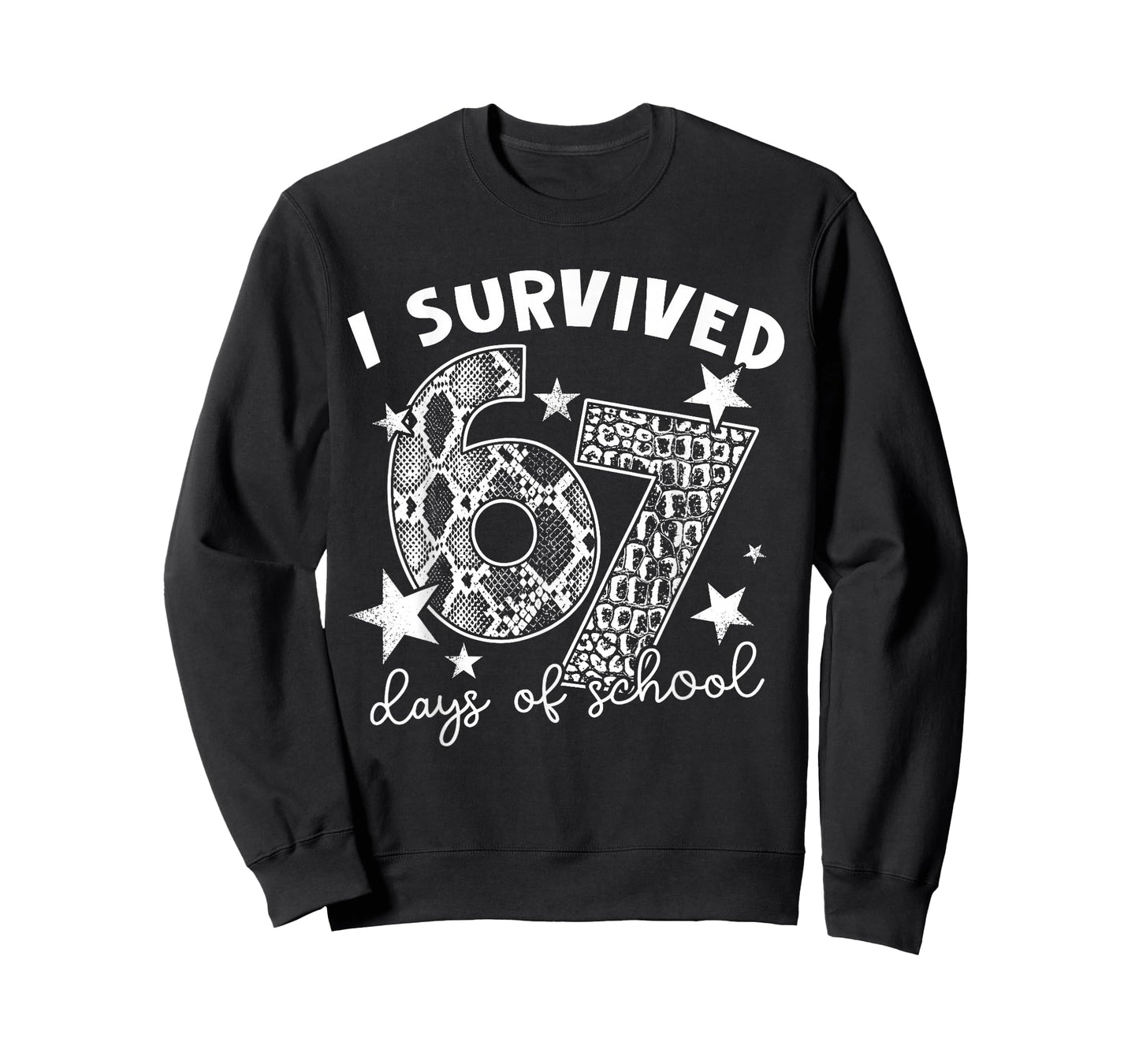 I Survived 67 Days of School Snake, Alligator Reptile Animal T-Shirt