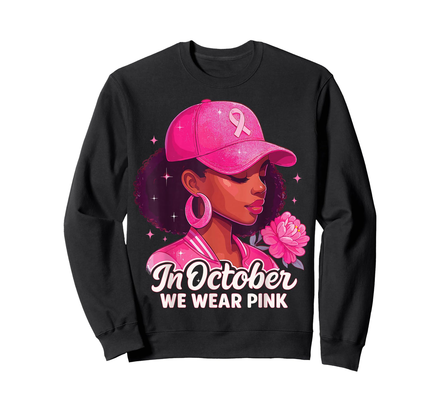 in October we wear Pink Breast Cancer Awareness T-Shirt