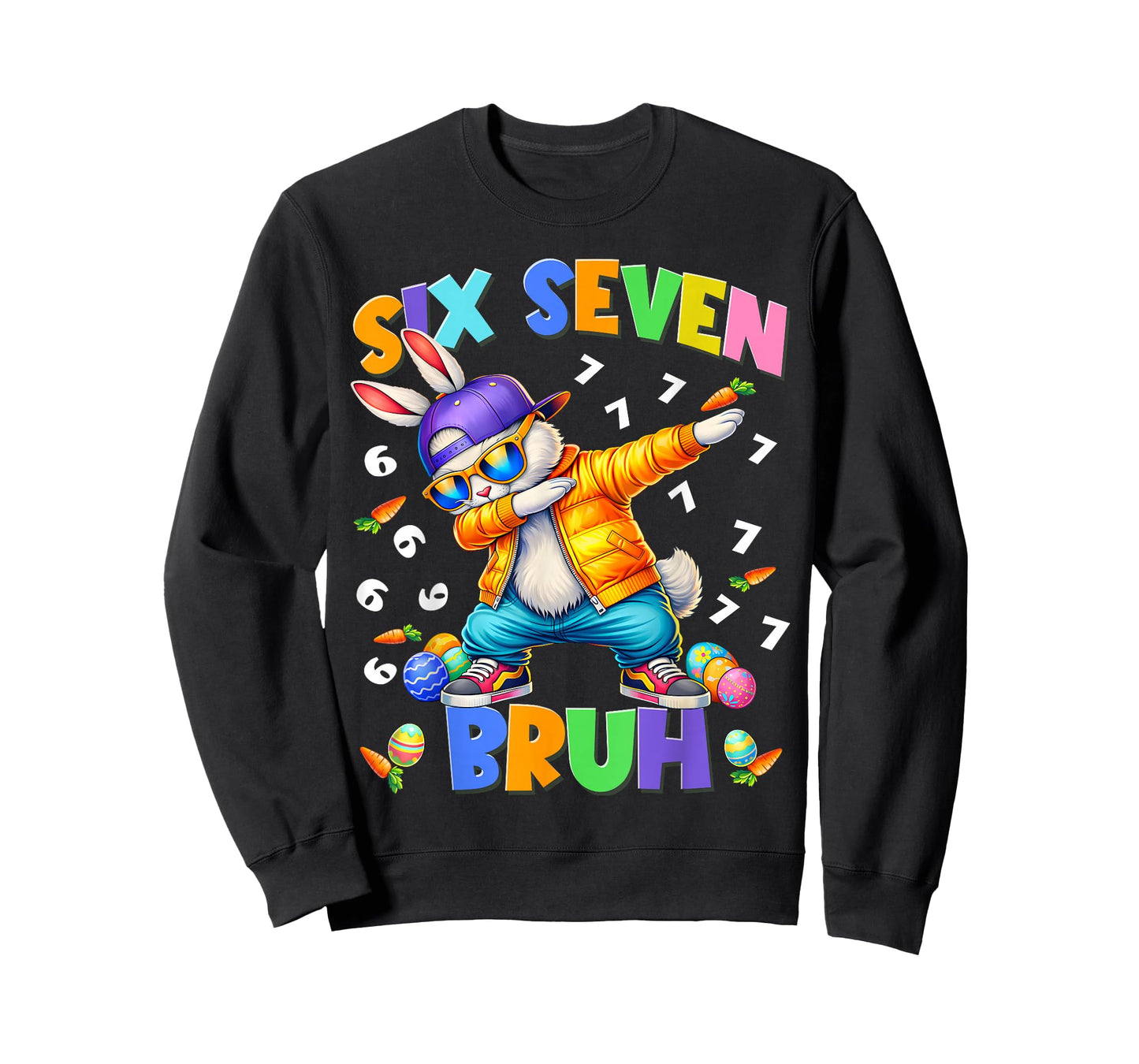 Bruh Happy Easter Bunny Dabbing Rabbit Men Boy Kid T-Shirt